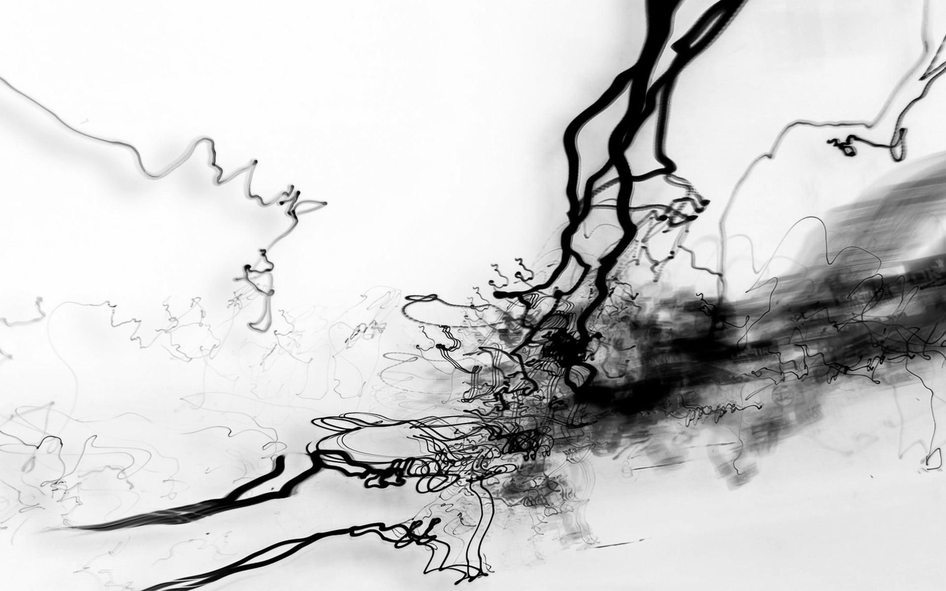 Wallpaper #AWeBD5MBSpphPi3-L-95138 Black and White Abstract Art Wallpapers Top Free Black and White