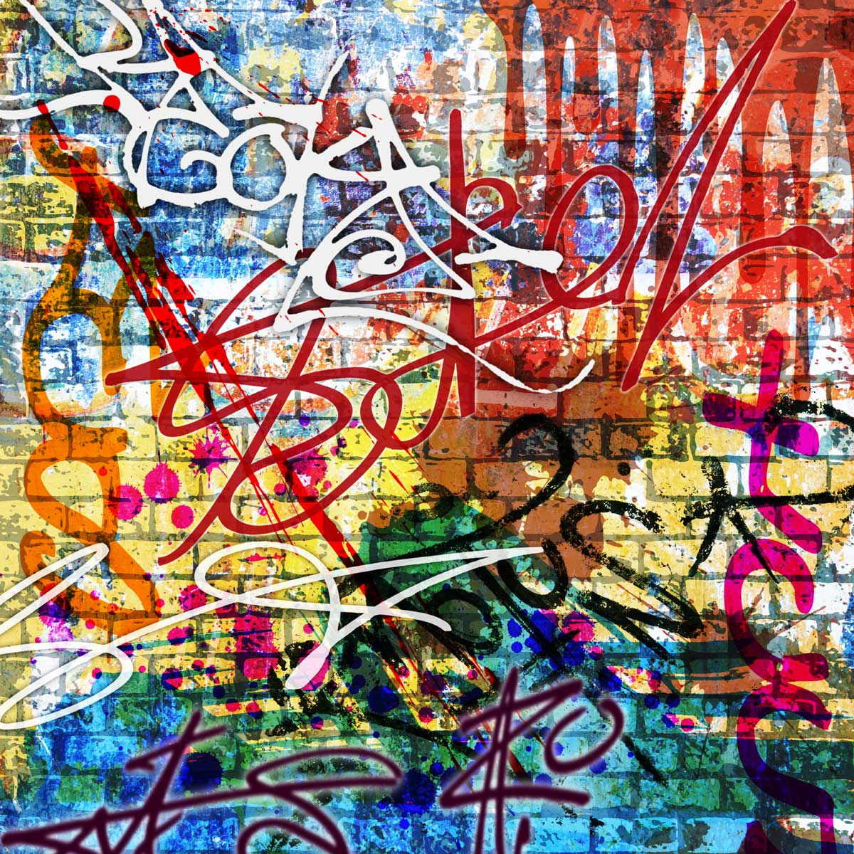 Wallpaper #77568 Graffiti Brick Wall Sublimation Clipart Png 21444163 Png
