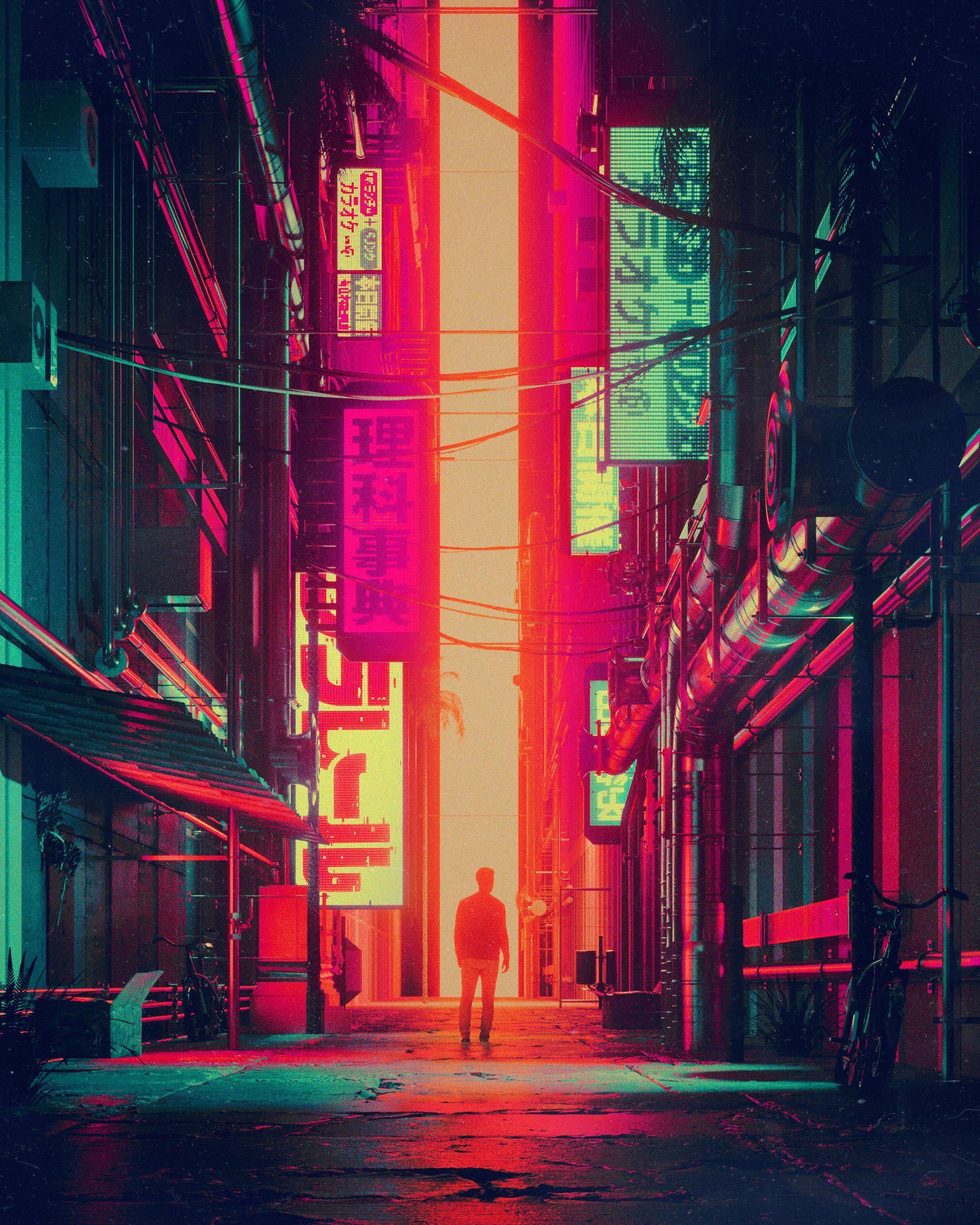 Wallpaper #_2eJ9JIBSpphPi3-0Hpa157 Vertical Cyberpunk Wallpapers Top Free Vertical Cyberpunk Backgrounds