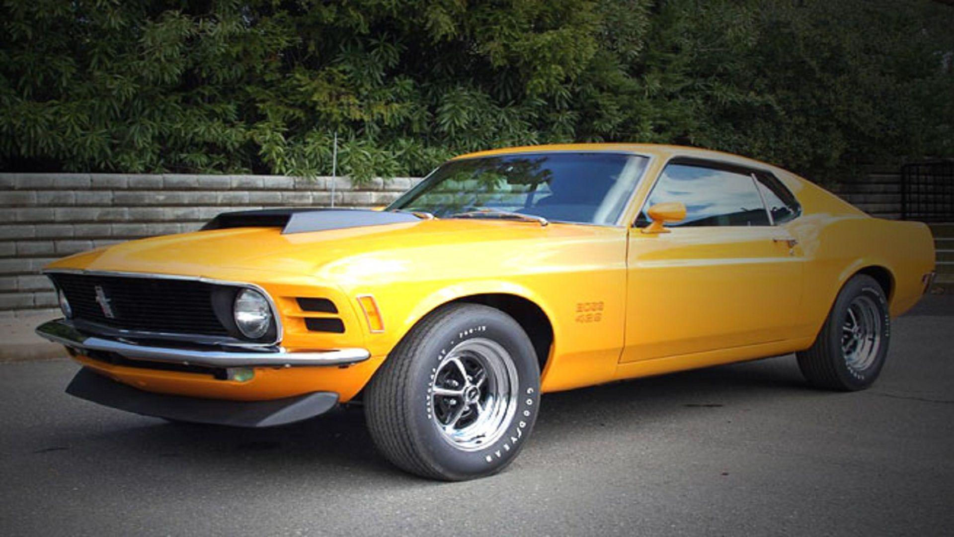 Wallpaper #_3MOho4BFI5NbQksfx5p15 A Yellow 1970 Boss 302 Mustang