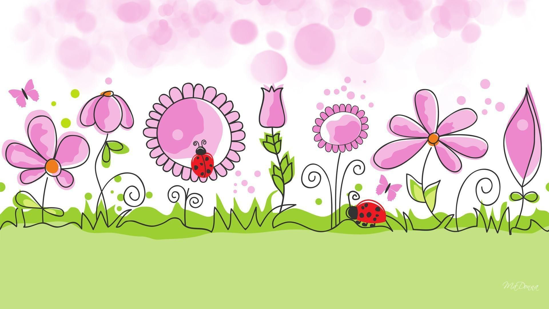 Wallpaper #12hXIpMBSpphPi3-bTLG288 Cute Cartoon Pink Flowers Wallpapers Top Free Cute Cartoon Pink