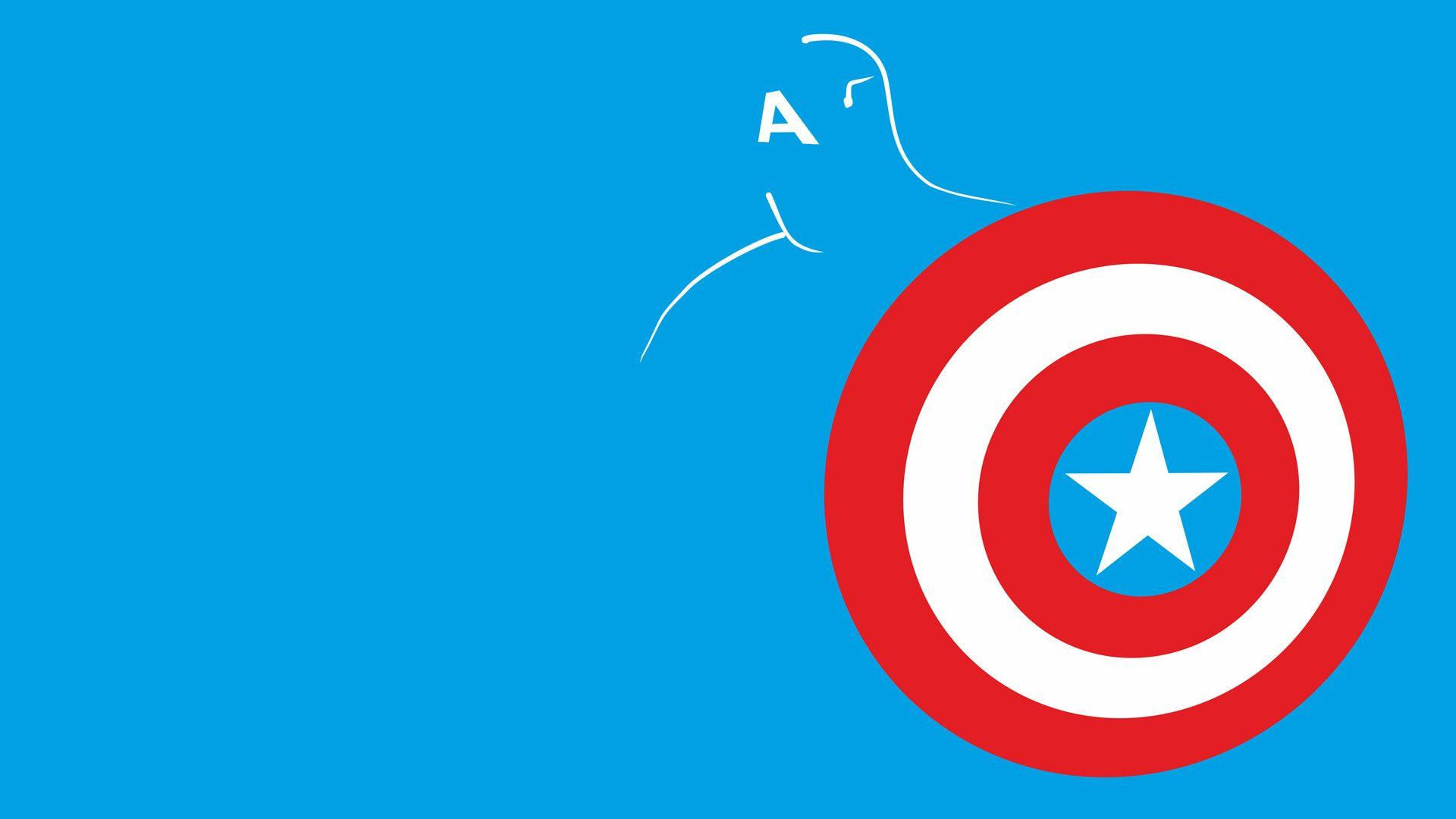 Wallpaper #LXQJxo4B_8f4nGFaGnEF37 Minimalist Captain America Wallpapers Top Free Minimalist Captain