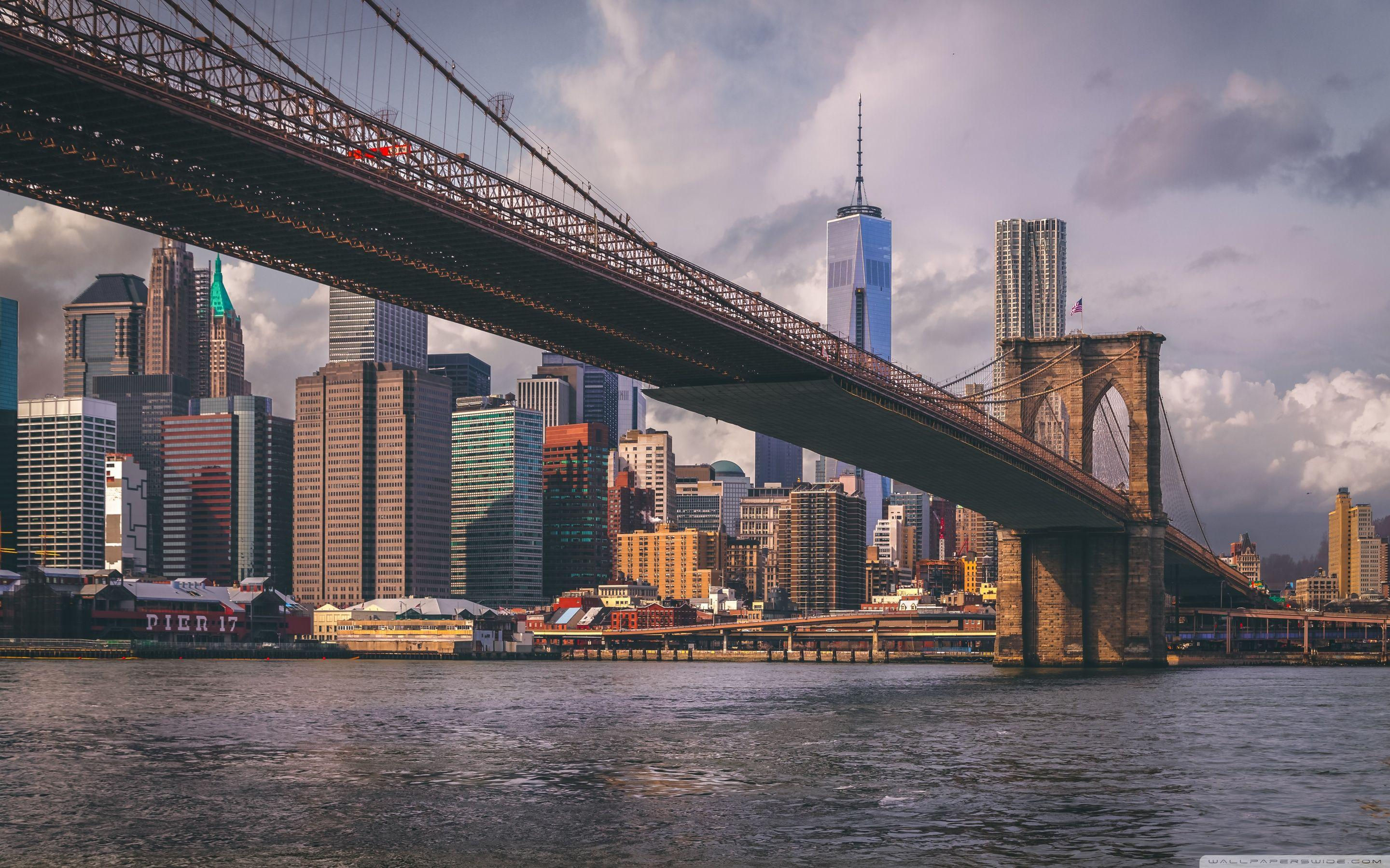 Wallpaper #66e34 Brooklyn Bridge in New York the Iconic Crossing Between Manhattan and