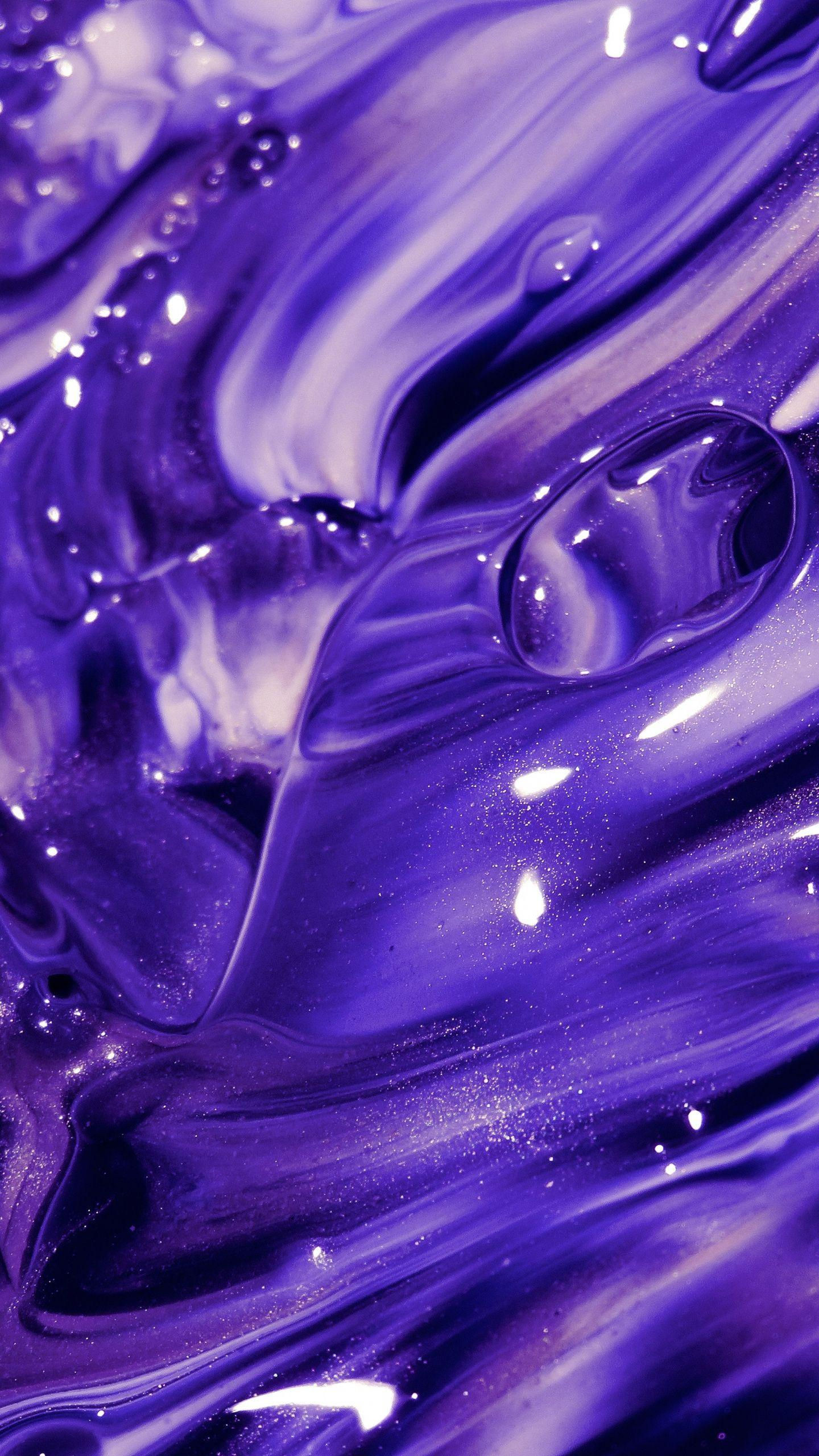 Wallpaper #676fa Dark Purple Turquoise Paint Stains Mixing Liquid 4K HD Turquoise