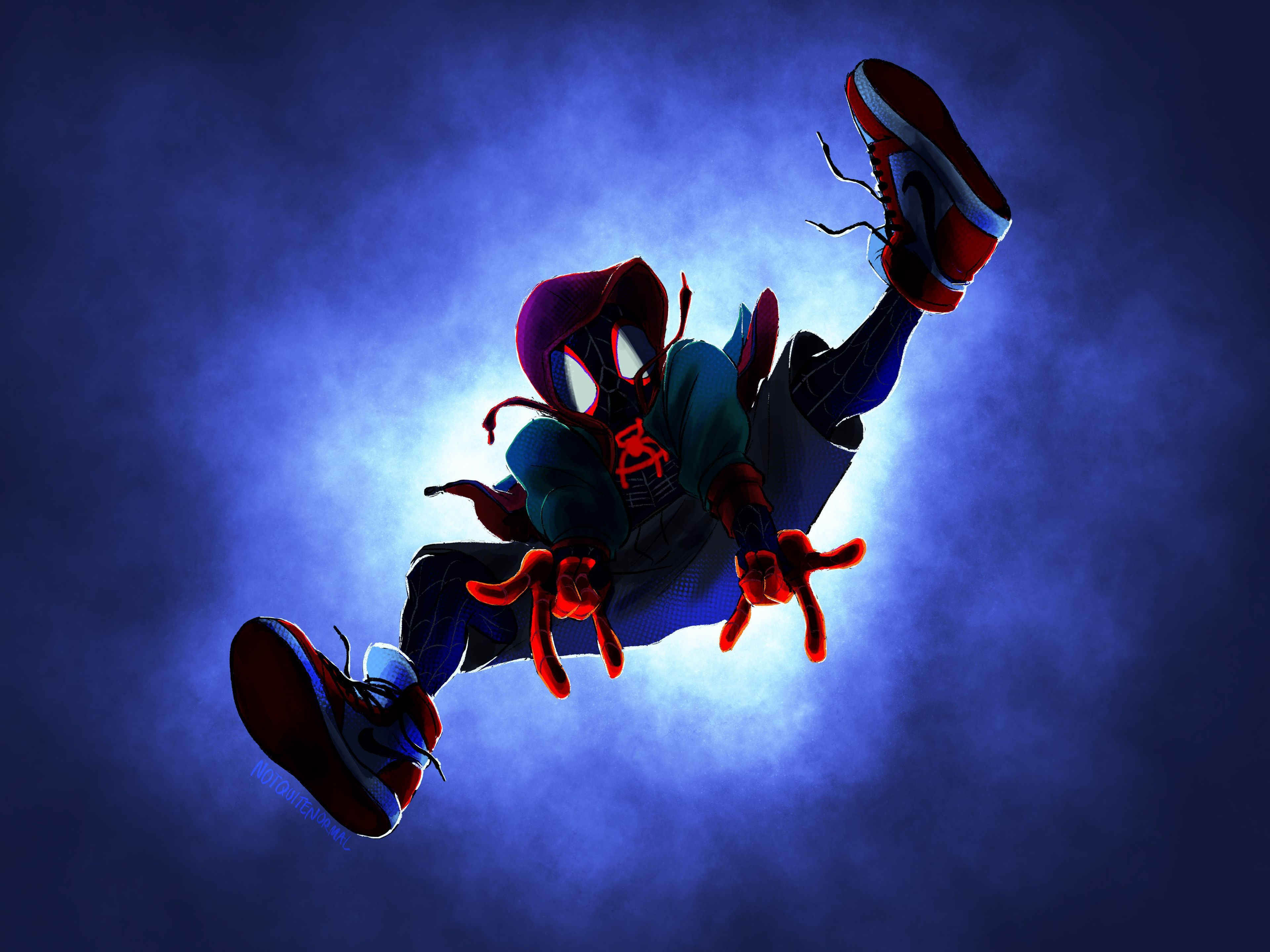Wallpaper #hHOLio4BFI5NbQksYSIv4 Spider Man Miles Lost in Space Wallpapers Wallpaper Cave