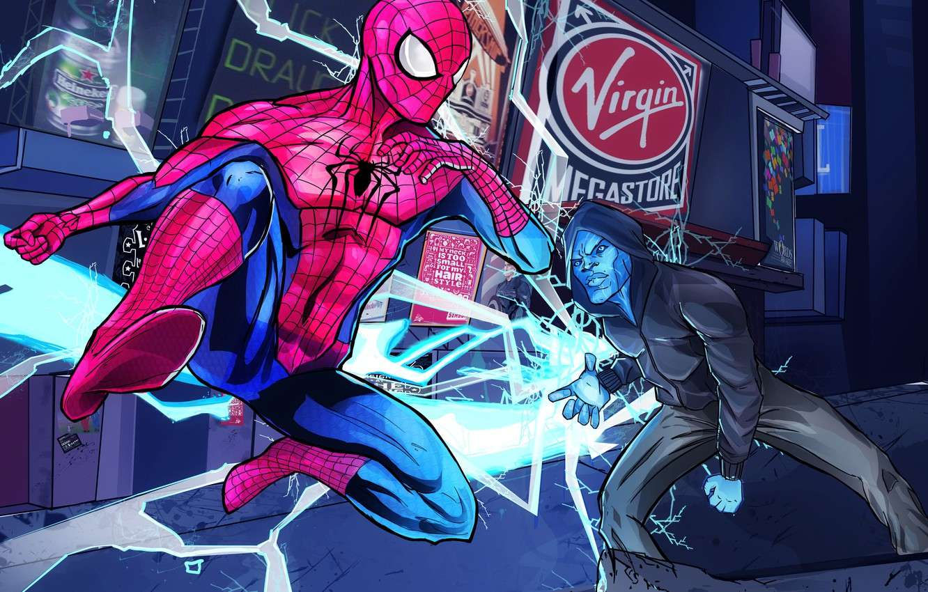 Wallpaper #DV7hMpMBborbLbczI2Dj188 Spider Man vs Electro Desktop Wallpapers Wallpaper Cave