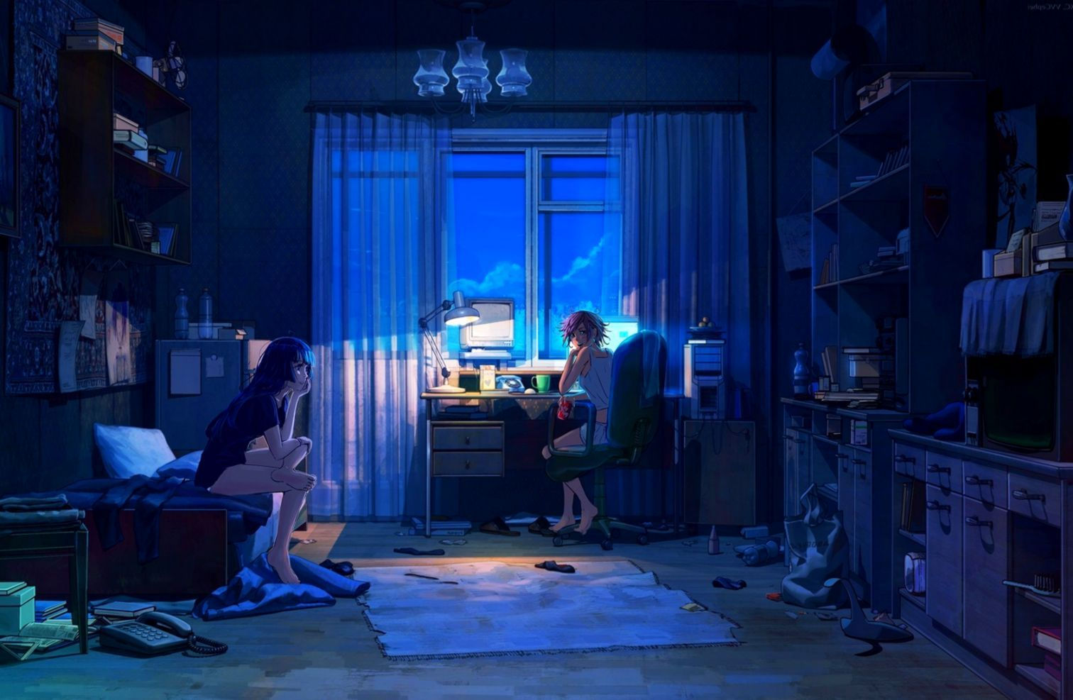 Wallpaper #MWcjC5MBSpphPi3-X9jd78 Anime Room Artwork Wallpapers Wallpaper Cave