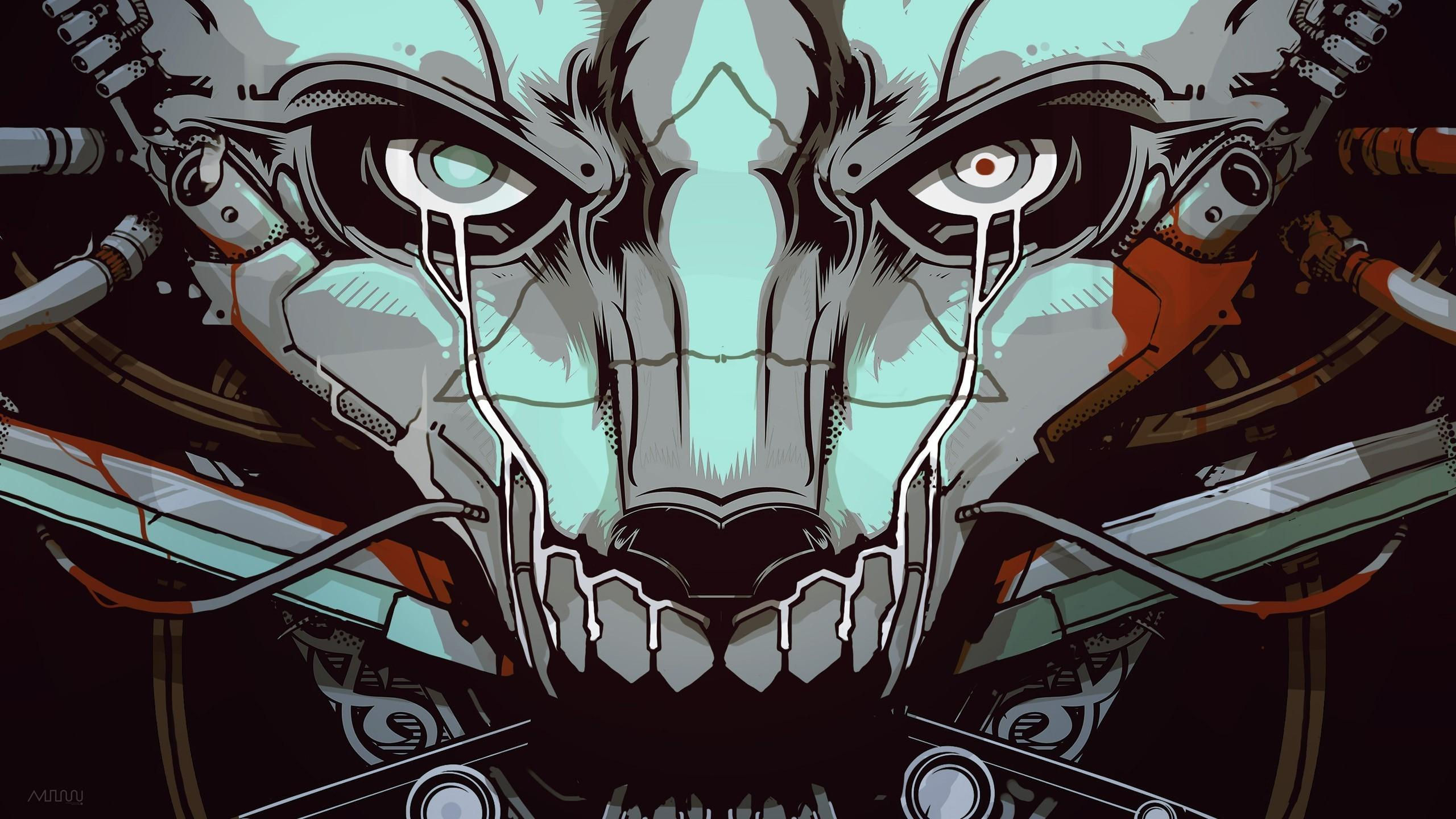 Wallpaper #4nPlf44BFI5NbQksLRcD53 Cyborg Skull Wallpapers Wallpaper Cave