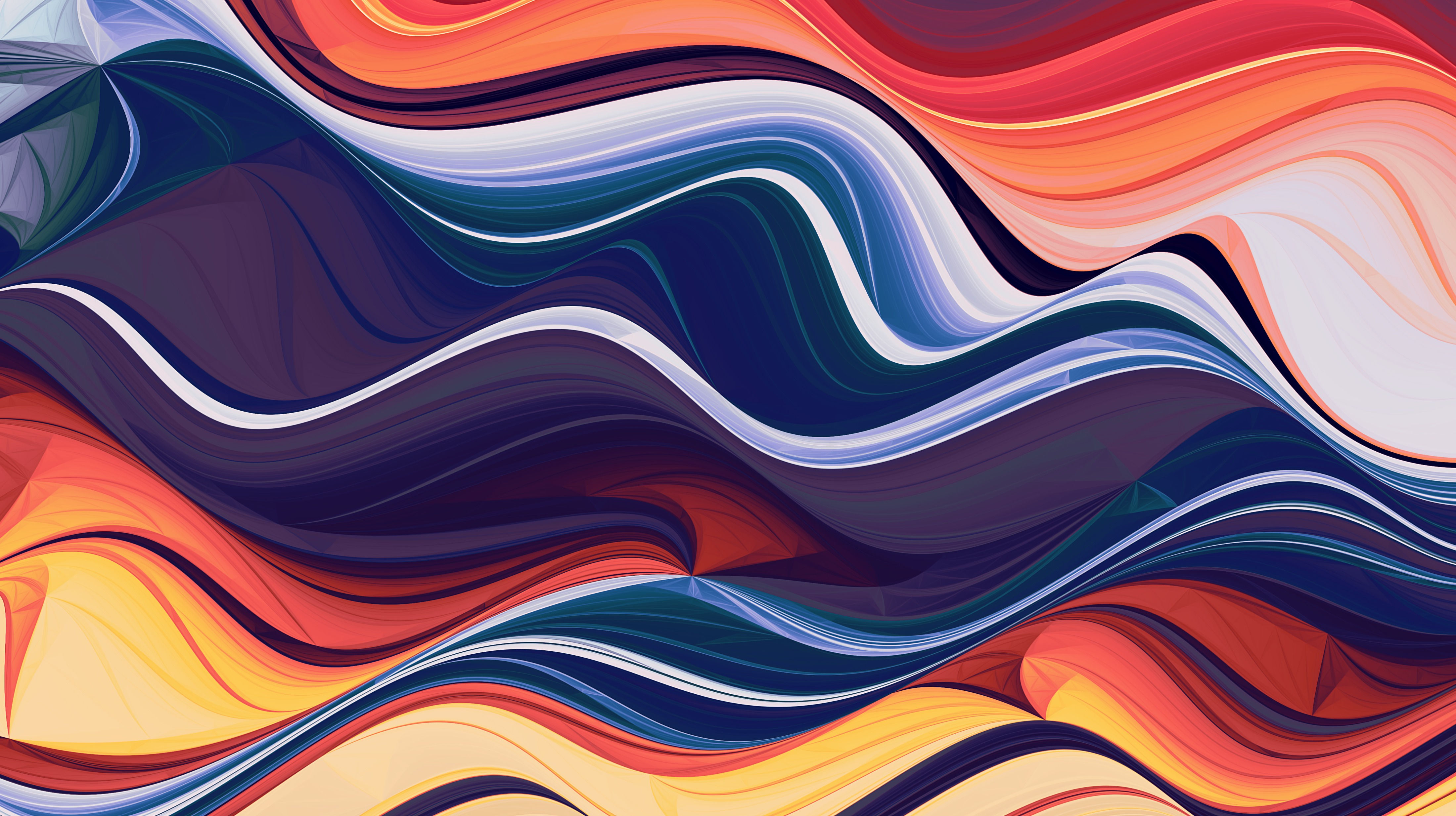 Wallpaper #Vn309I4Bnwiau_P6ChGk13 Colorful Abstract Waves 4K Wallpapers Wallpaper Cave