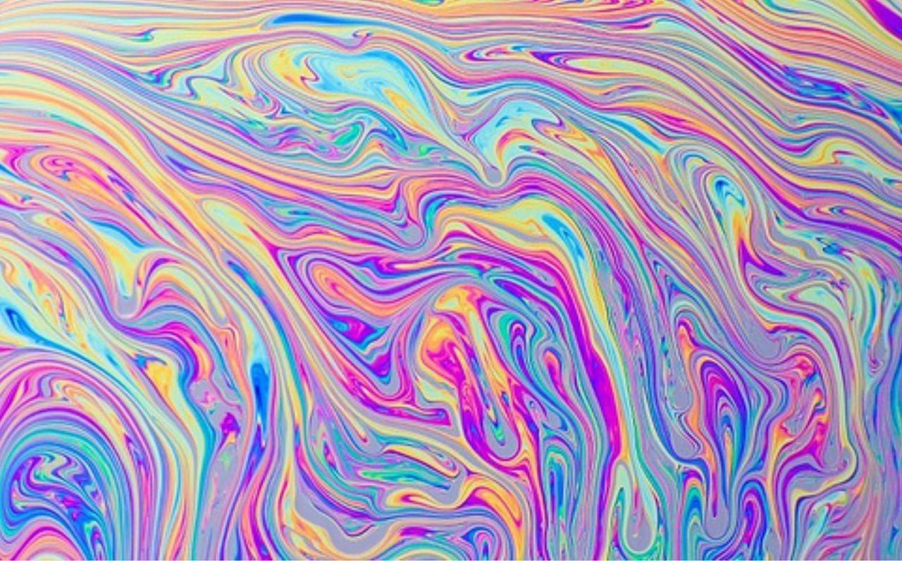 Wallpaper #9b753 Original Rainbow Oil Slick Acrylic Pour Painting on Etsy