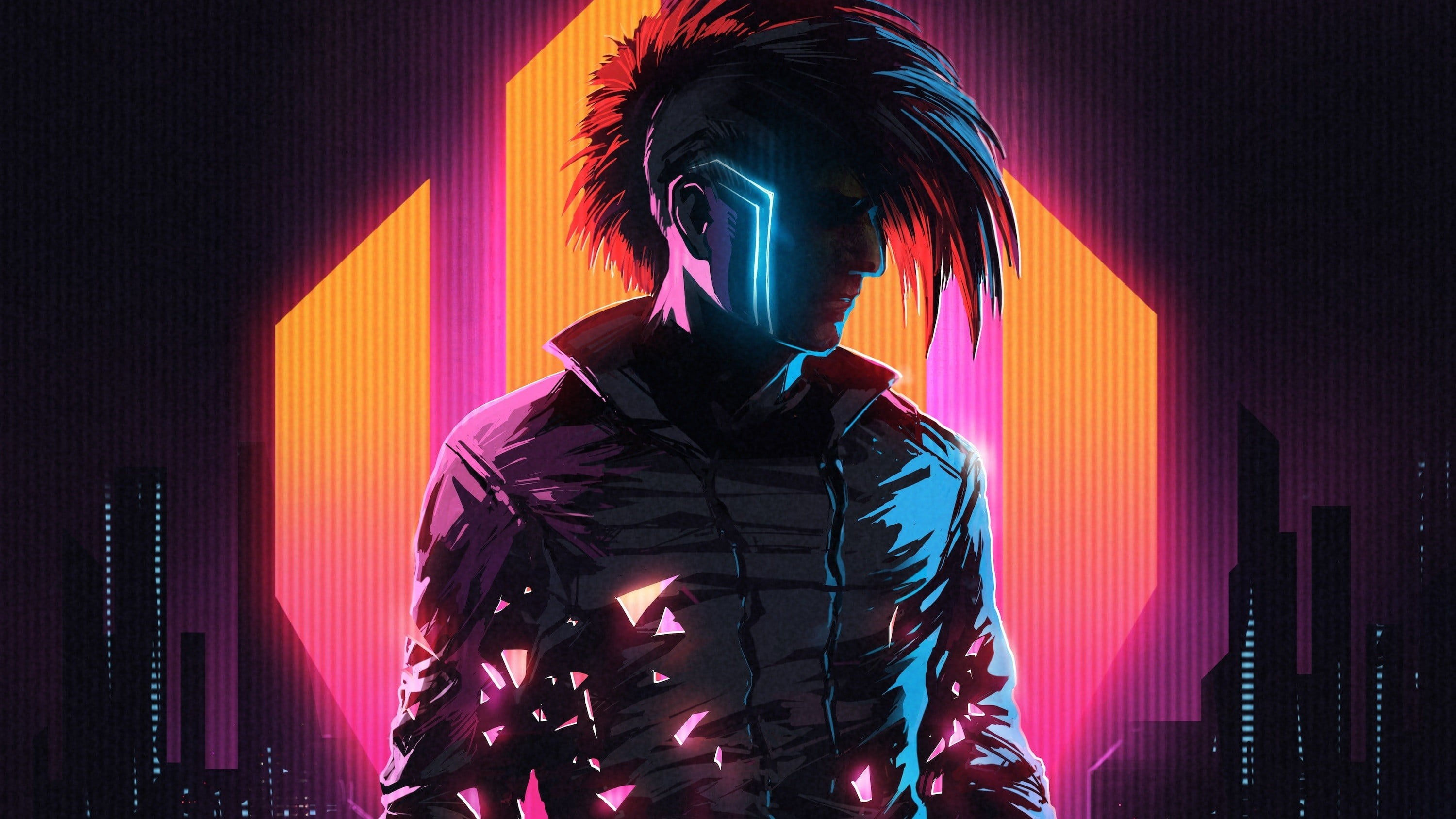 Wallpaper #rGf2-pIBSpphPi3-35I2298 Nightclub Illuminated Colors Klayton Cyberpunk Women Neon Men