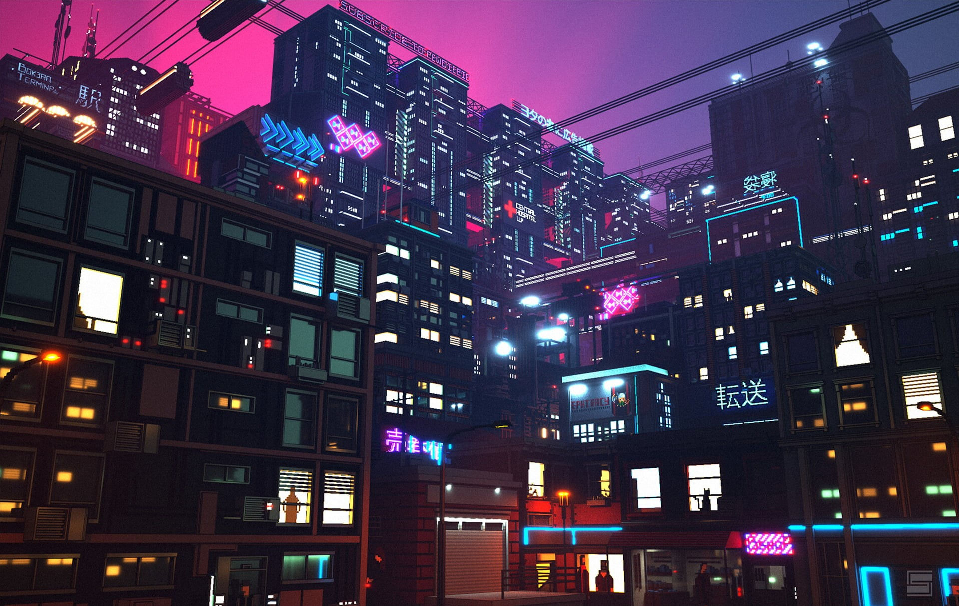 Wallpaper #OEXLk44B7YBJg1BVEZ9g21 Wallpaper Id 502681 1080p Futuristic City Cyberpunk Digital Art