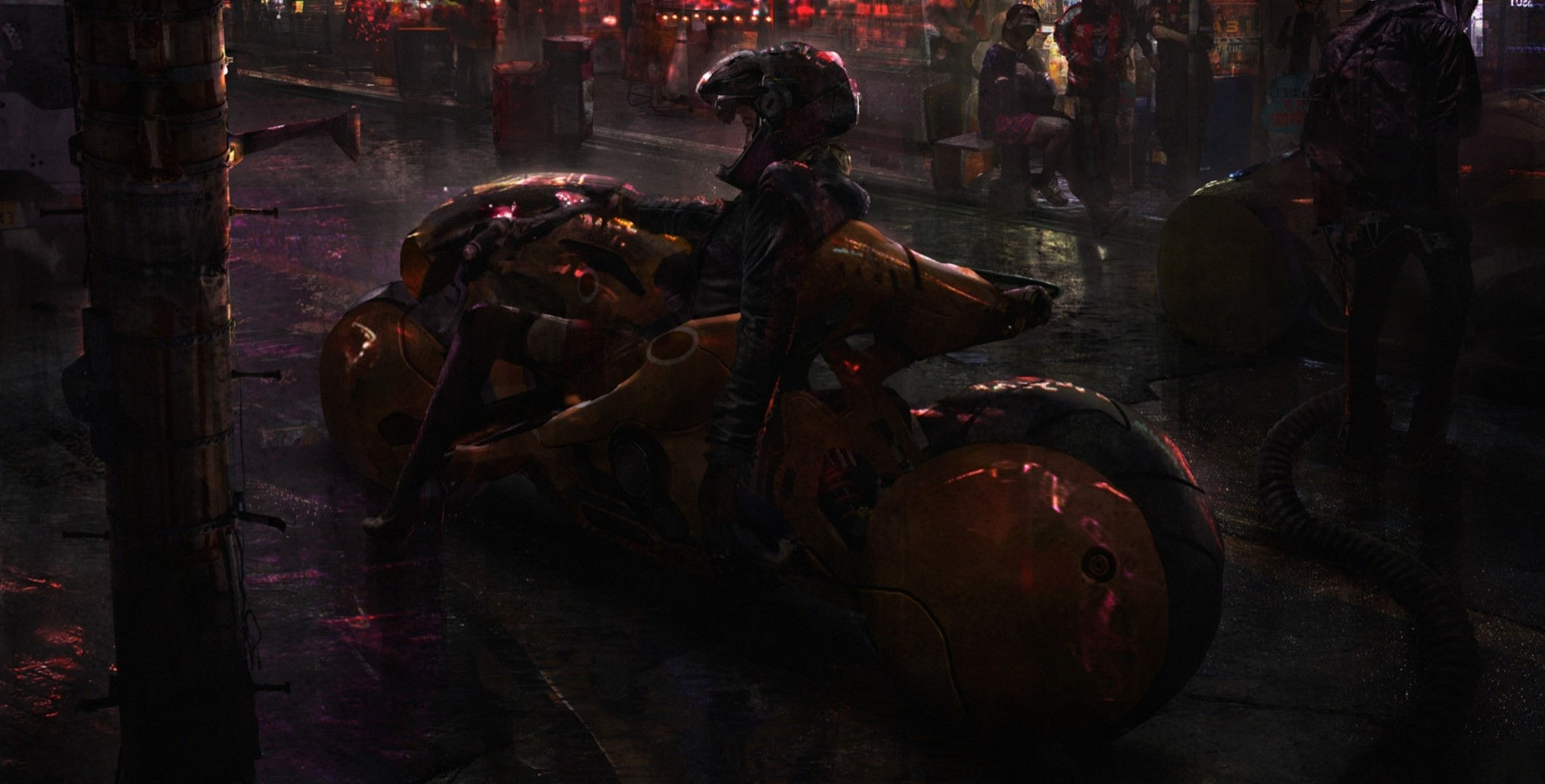 Wallpaper #Hn2b9I4Bnwiau_P6wRAz41 Cyberpunk Biker Artist Artwork Digital Art HD 4K Neon