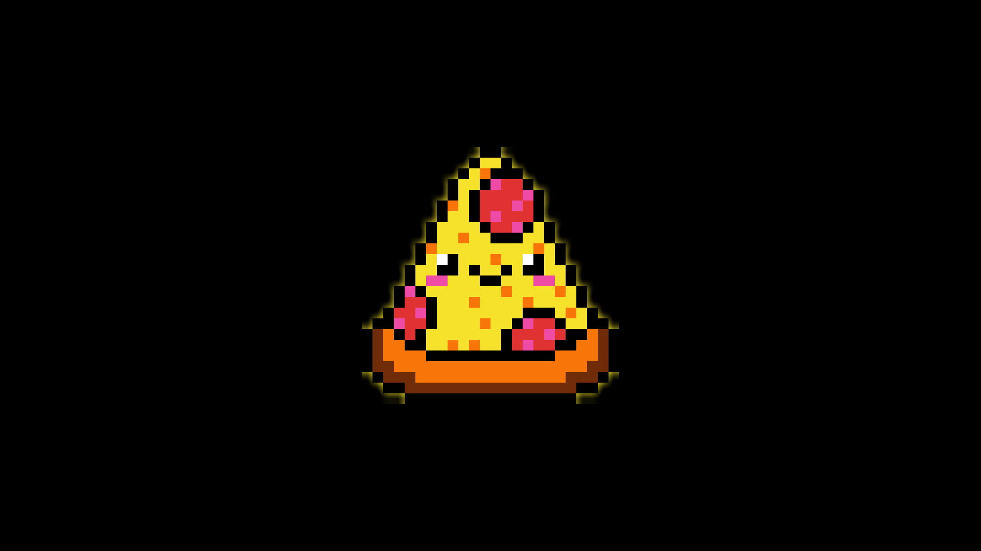 Wallpaper #YVanepcBsd6xcFiEltxK82 Food Minimalism Pixel Art 1080p Pixels Digital Art Pizza HD Wallpaper