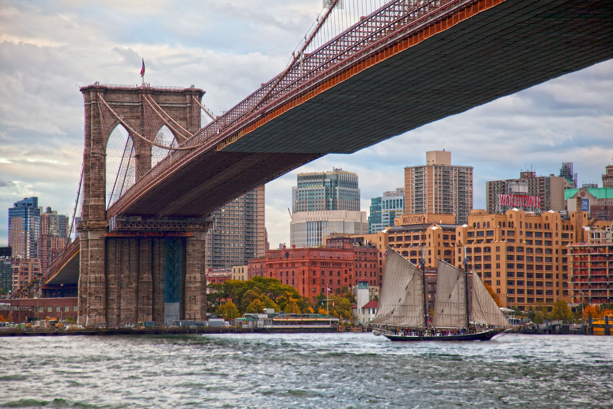 Wallpaper #66e34 Brooklyn Bridge in New York the Iconic Crossing Between Manhattan and