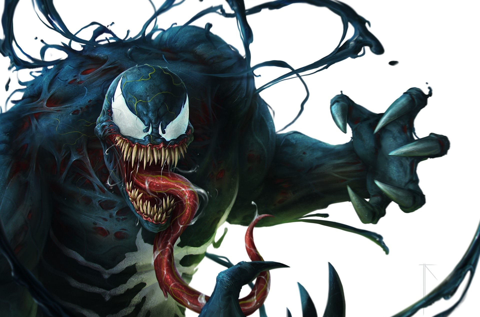 Wallpaper #aFhnNJMBzN9vxX340Dxk47 Venom Artwork Marvel Comics HD Wallpaper