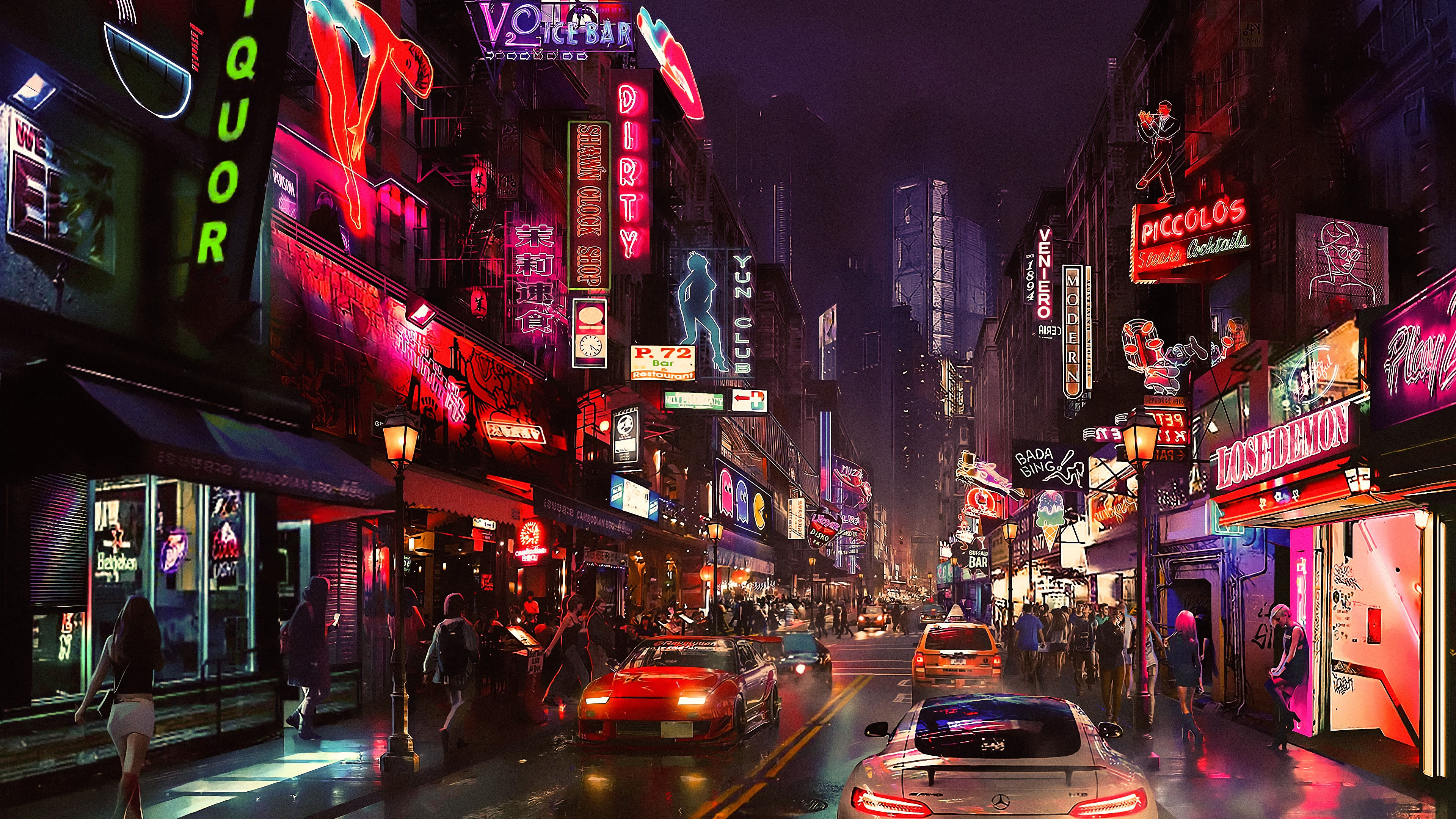 Wallpaper #N-bUMpMBA7IOc3WmwxKC205 Cyberpunk City Concept