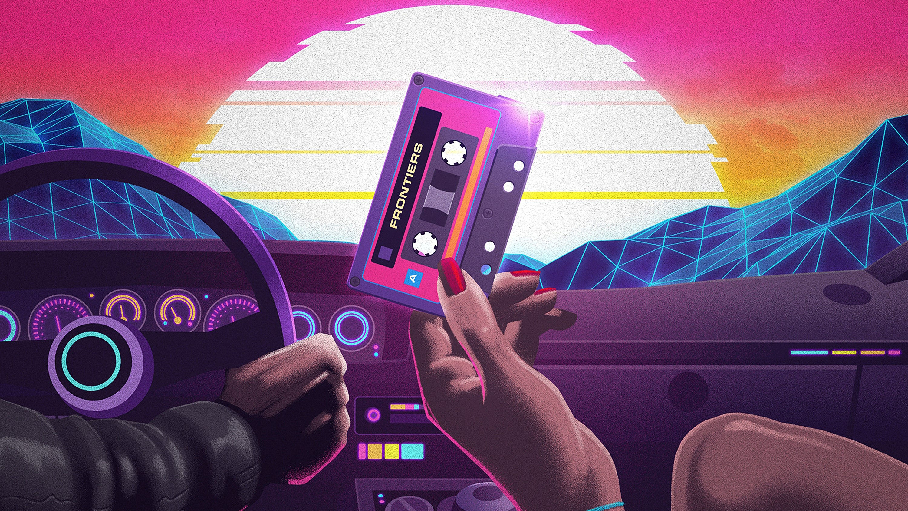 Wallpaper #a2dV-JIBSpphPi3-7omS240 Synthwave HD Wallpapers
