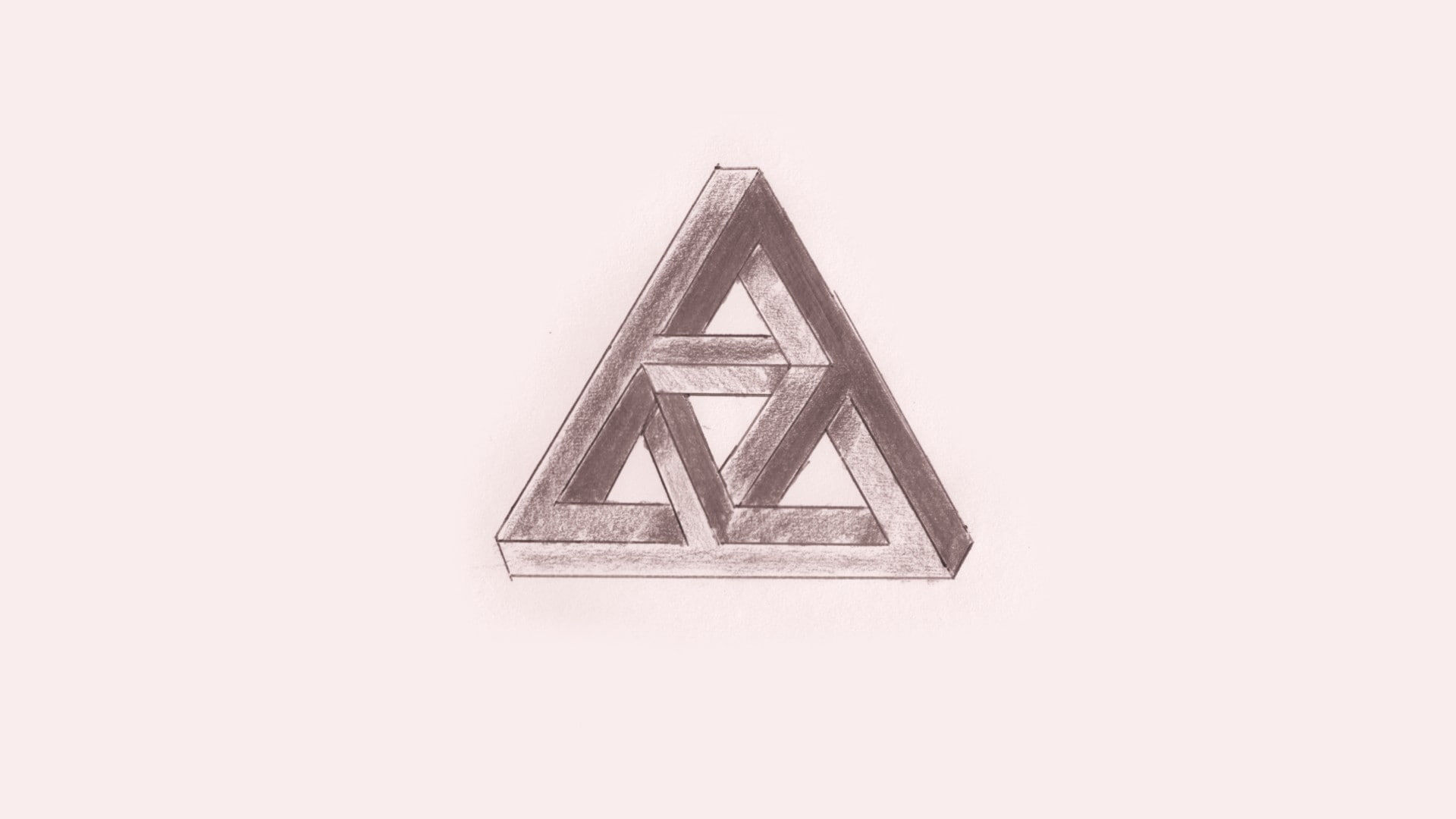 Wallpaper #PmeuAJMBSpphPi3-_adt324 Triangle Penrose Triangle Drawing Sketches Close Up Architecture