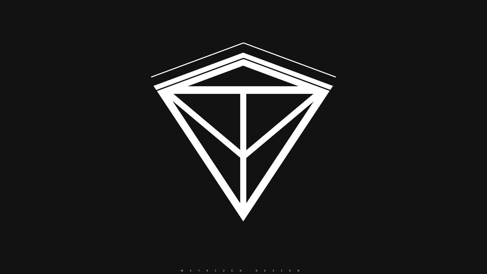 Wallpaper #QWeX9JIBSpphPi3-SXul317 Triangle Shape Pattern White 1080p Copy Space Night Triangle