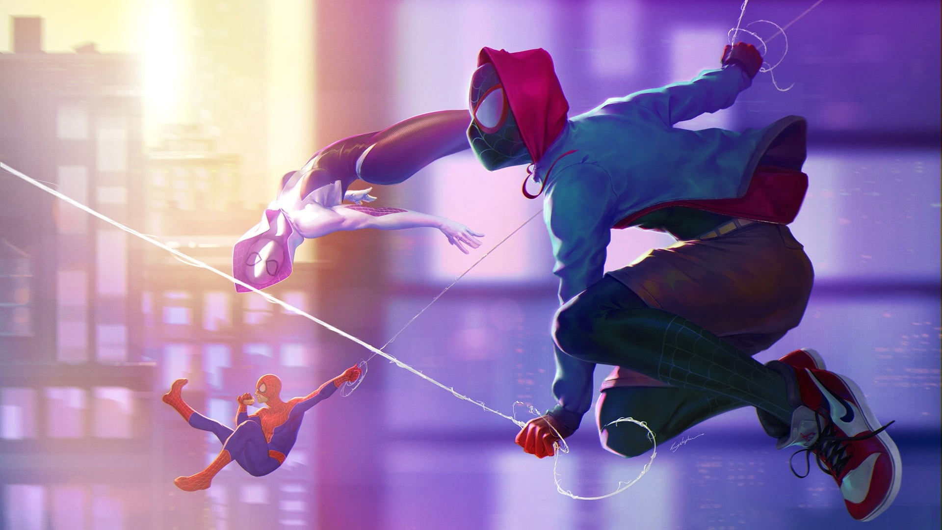 Wallpaper #jn0p8Y4Bnwiau_P6NQg126 Wallpaper Id 905825 Comics Spider Man Minimalism Spider Gwen