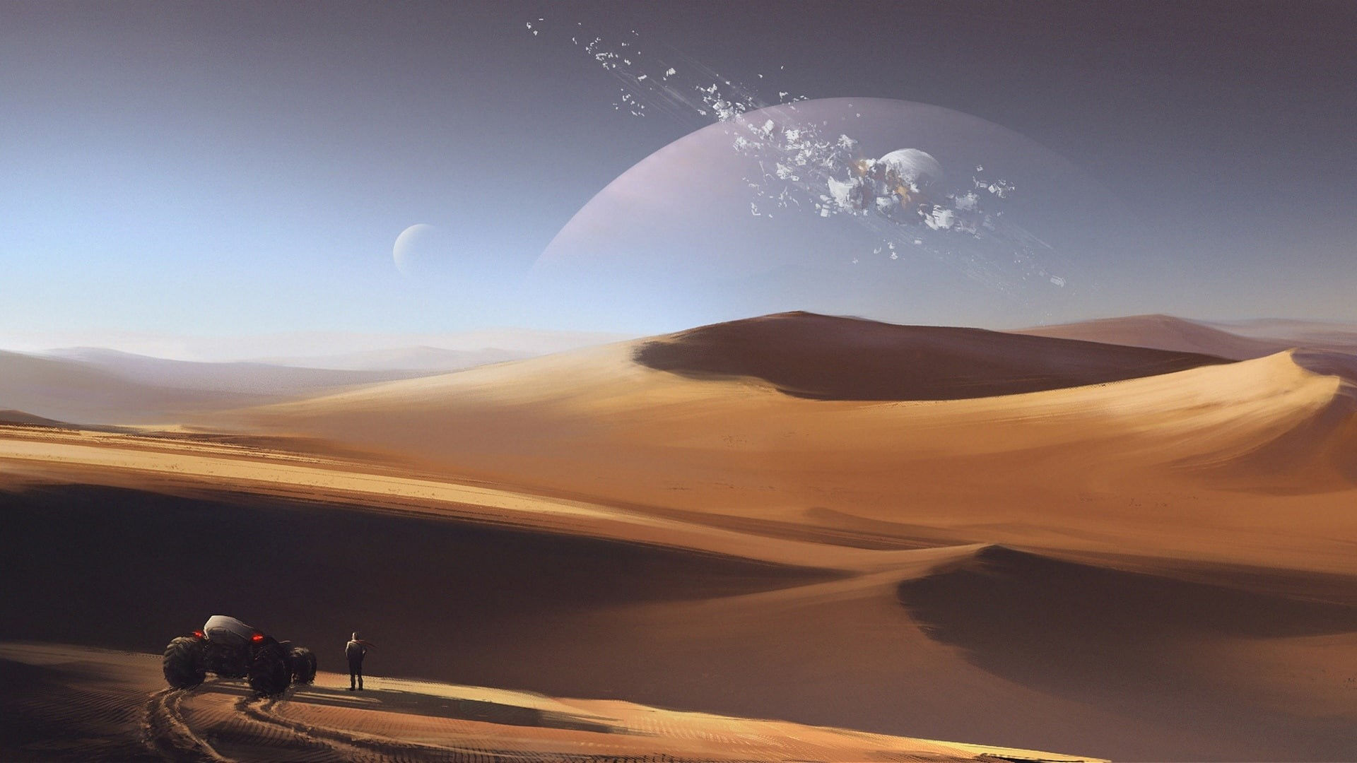 Wallpaper #3YJFQJMB0GiFKesMK8Bn94 Fantasy Art 1080p Scifi Fantasy Landscape Scifi Landscape Sand