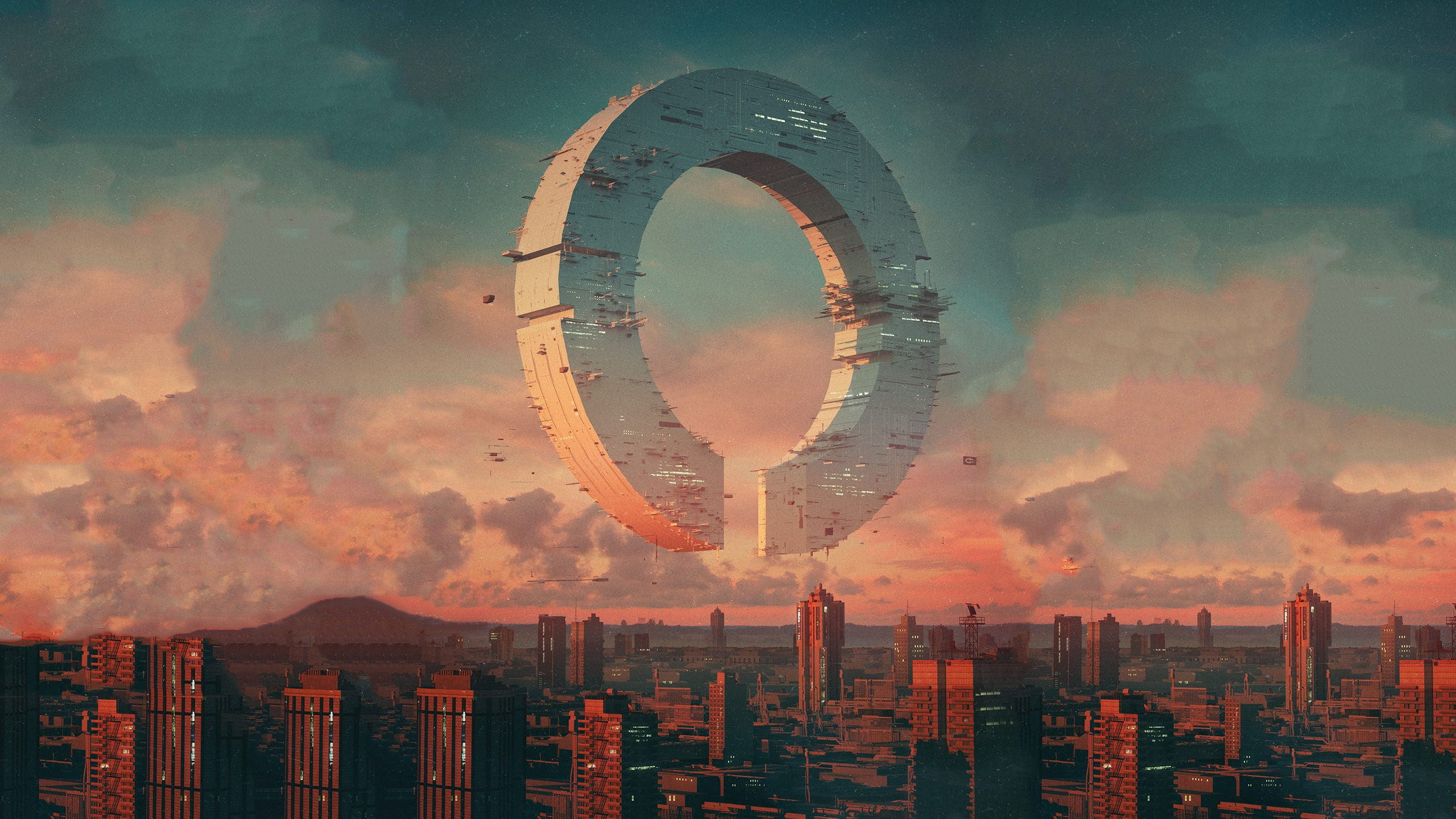 Wallpaper #1RmnHo8BtGB6xQ78OHlu22 Beeple City Futuristic Fictional Artwork Building Science Fiction