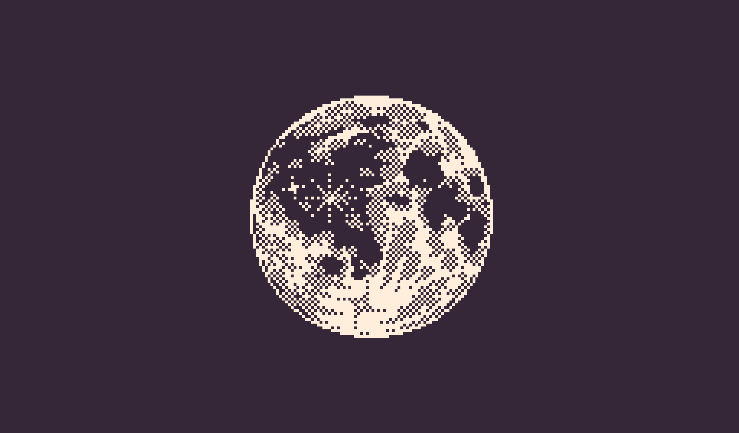 Wallpaper #YVanepcBsd6xcFiEltxK7 Pixel Art Minimalism Purple Background Purple Globes Earth Simple