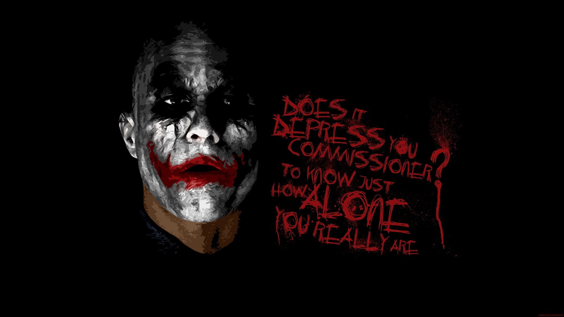 Wallpaper #UxouUZMB1yWOL4qg54He197 Art Wallpa Typography 1080p Knight Ledger Heath HD Joker the