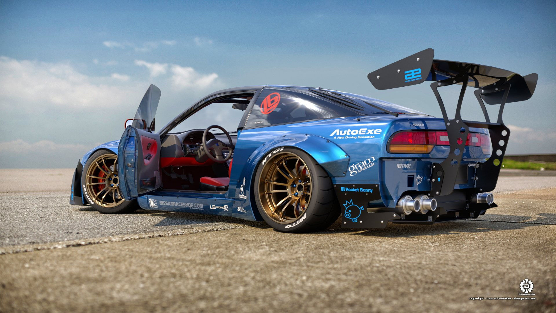 Wallpaper #77b25 Nissan 240sx Rocket Bunny Nissan GTR Tuned by Liberty Walk