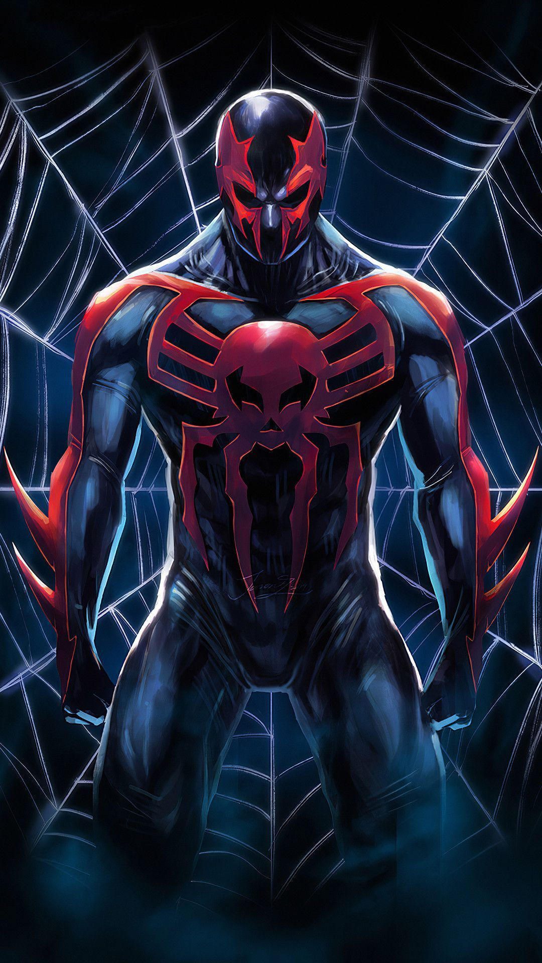 Wallpaper #yQAW1Y4BSdW8dNou9wkw16 Spider Man 2099 Mobile Wallpapers Wallpaper Cave