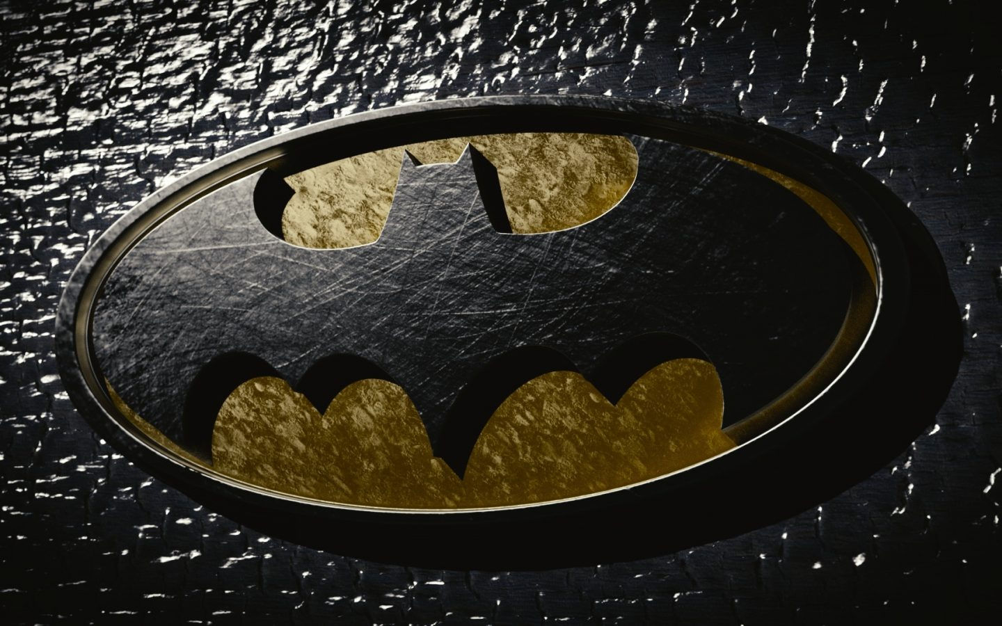 Wallpaper #F44ED Batman Logo on Wall Best Wallpapers