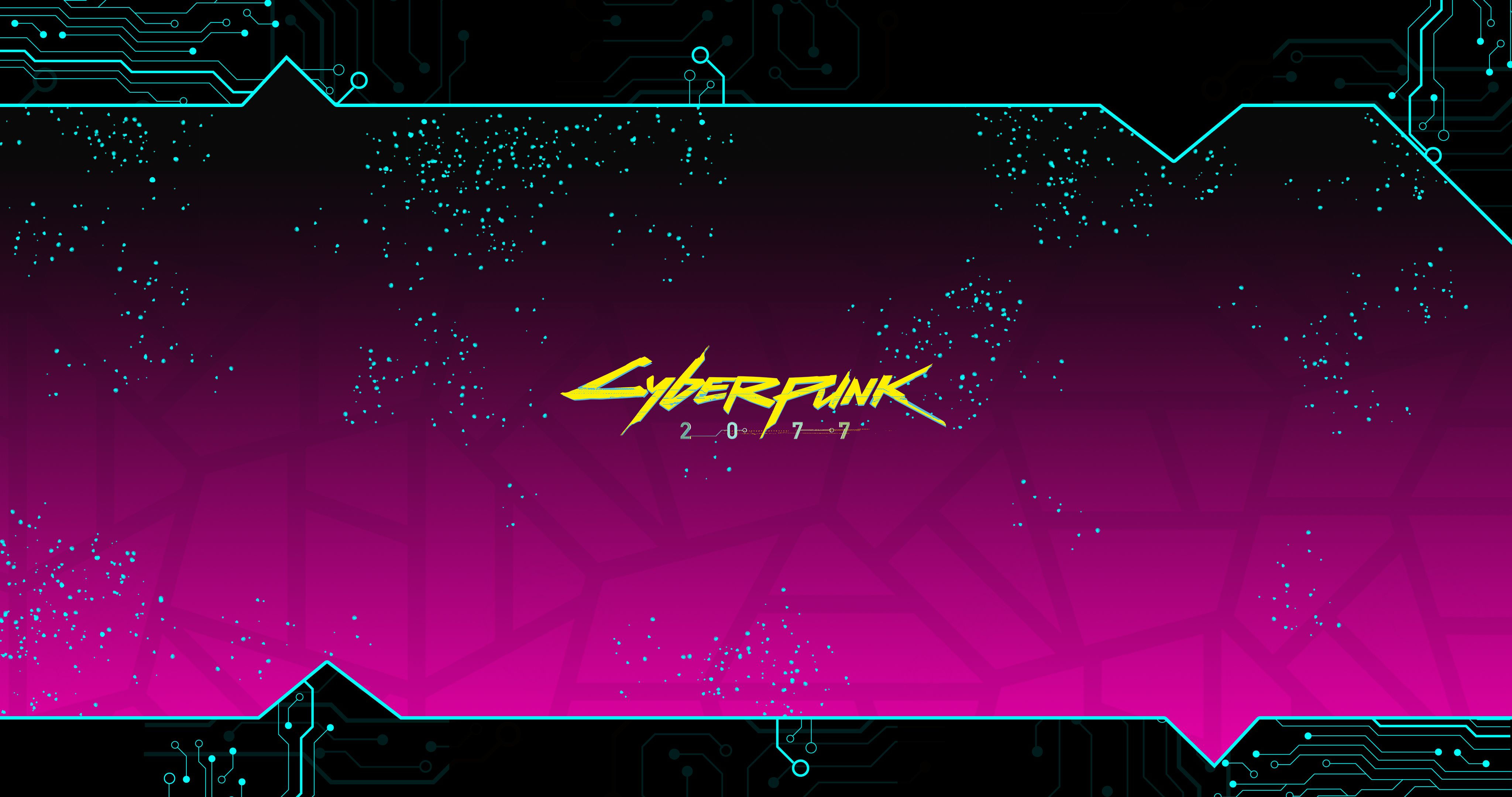 Wallpaper #1MYNM5MBVgN6TXj6Y3ft166 Cyberpunk 2077 Logo 4K Wallpaper