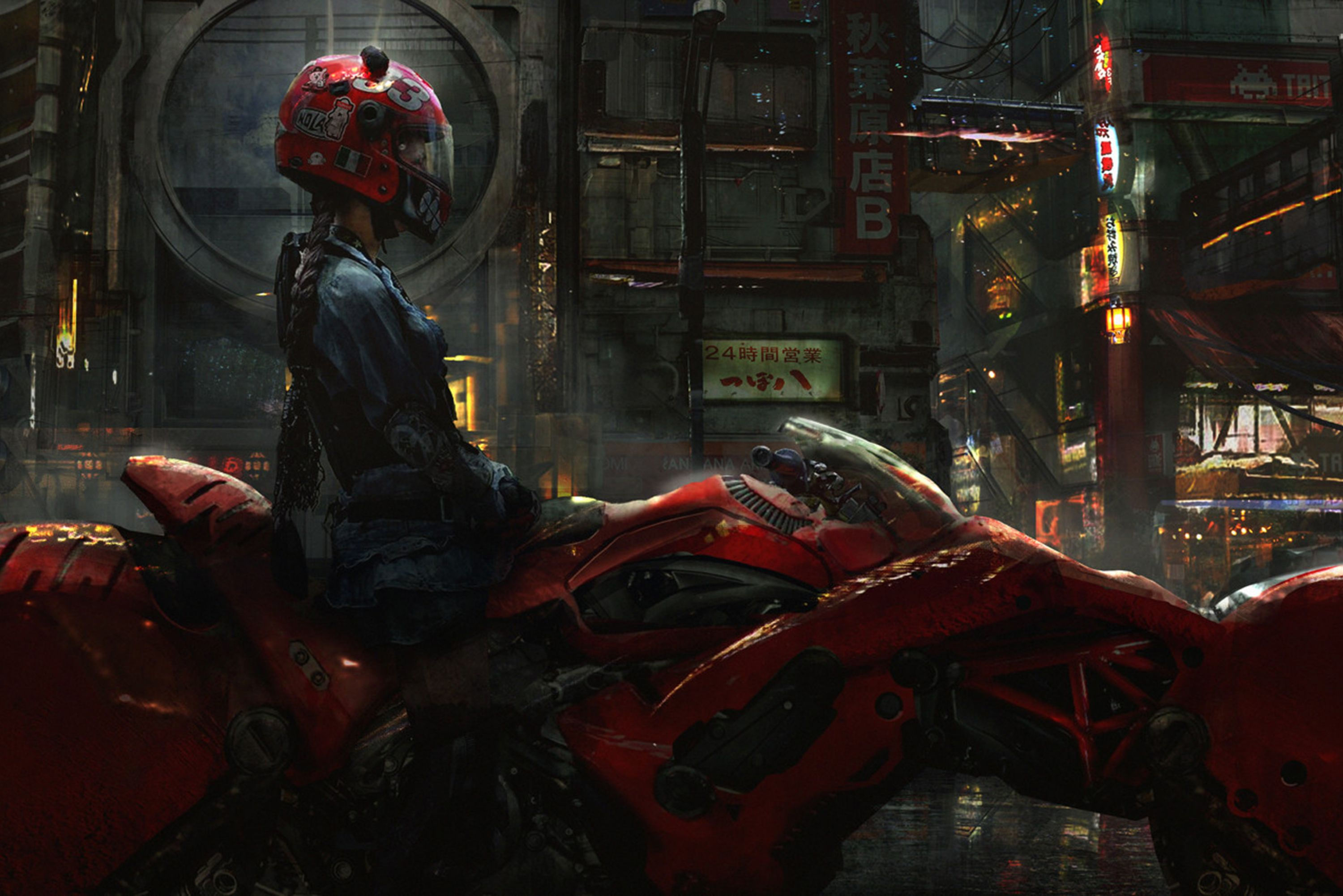 Wallpaper #Gn2a9I4Bnwiau_P64BDh24 Cyberpunk Motorcycle Biker Girl Sci Fi Wallpapers Wallpaper Cave