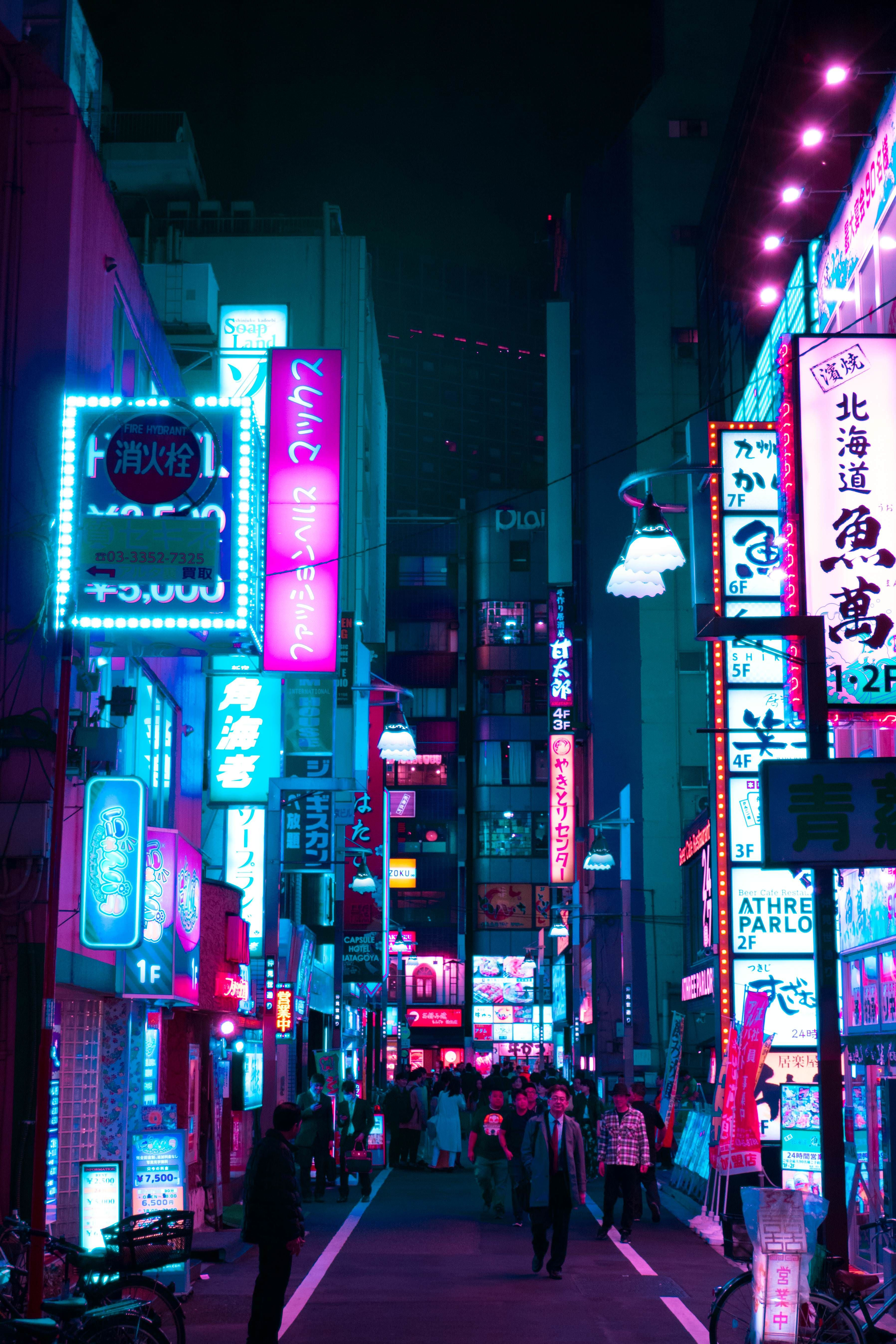 Wallpaper #9m21aZcBycdYOYFTUHDr155 Futuristic Aesthetic Neon Tokyo Wallpaper Browse Millions of Popular