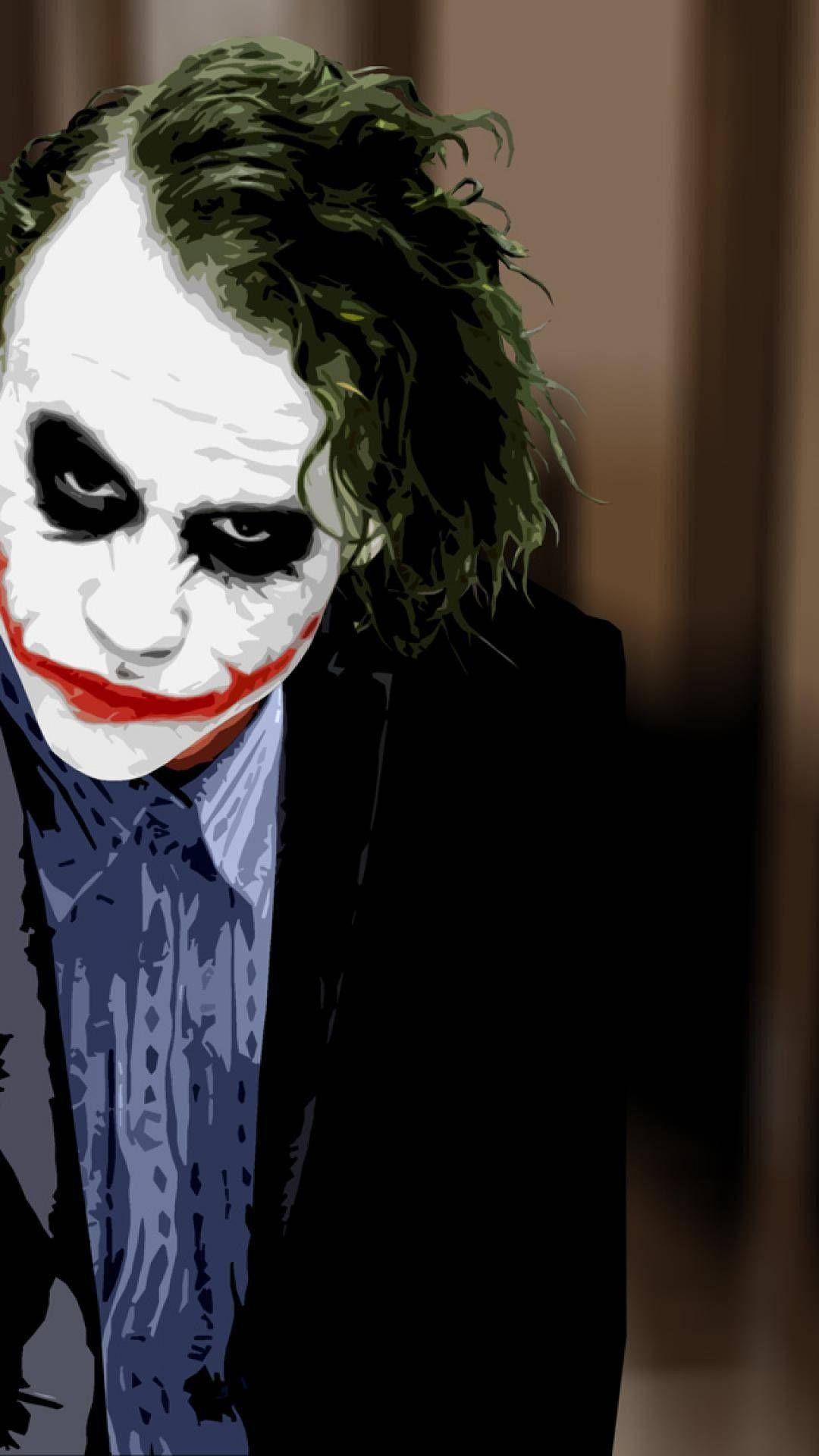 Wallpaper #UxouUZMB1yWOL4qg54He58 Download Heath Ledger Joker Digital Art Wallpaper Wallpaperscom