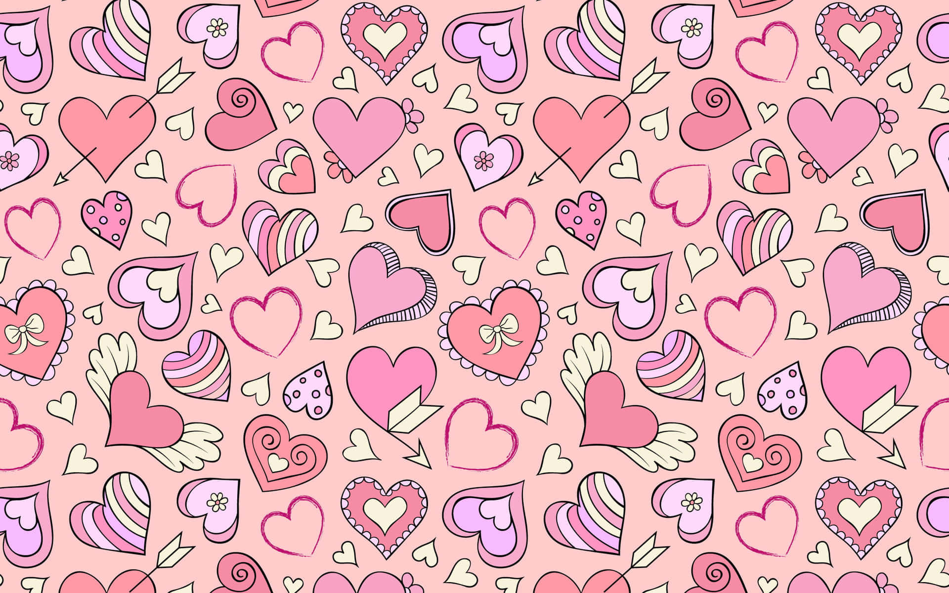 Wallpaper #tGeU55IBSpphPi3-kjik155 Download Love Filled Aesthetic Heart Wallpaperscom