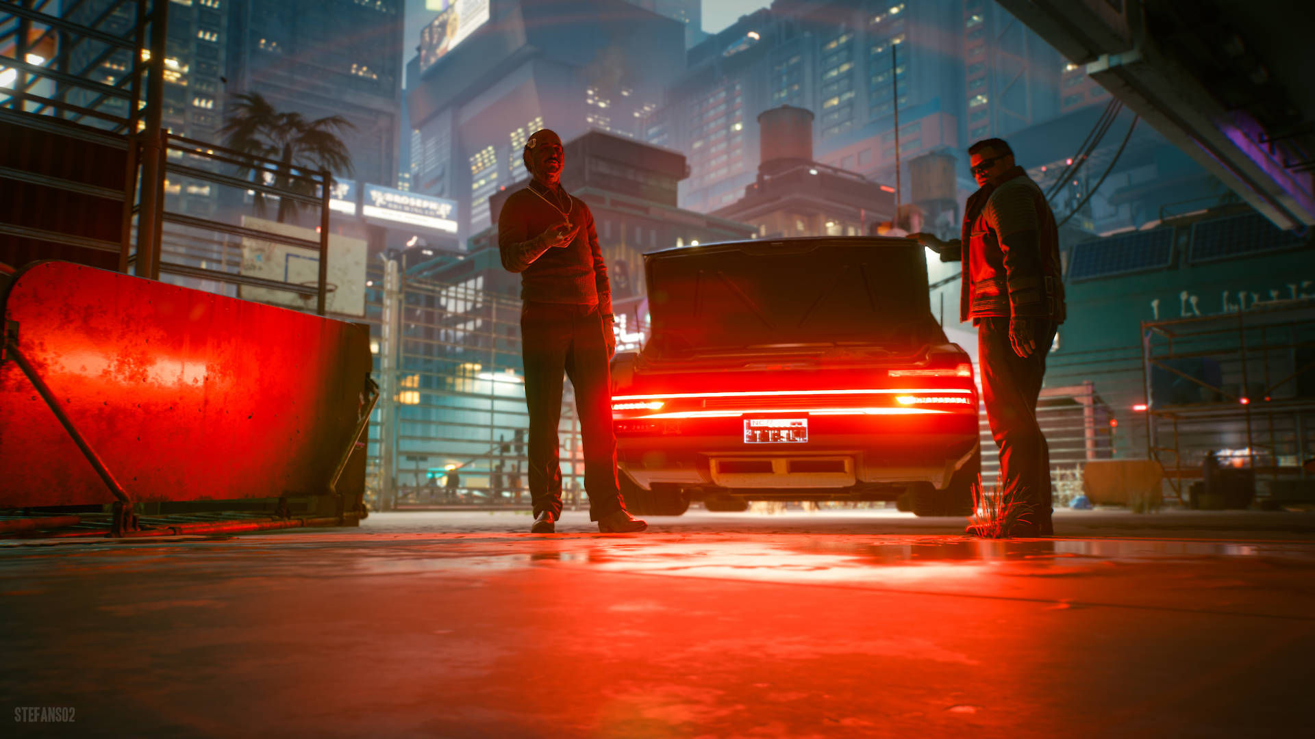 Wallpaper #sTtbcJcBSWmA-tzpCI-m191 Download Red Car Lights Cyberpunk Desktop Wallpaper Wallpaperscom