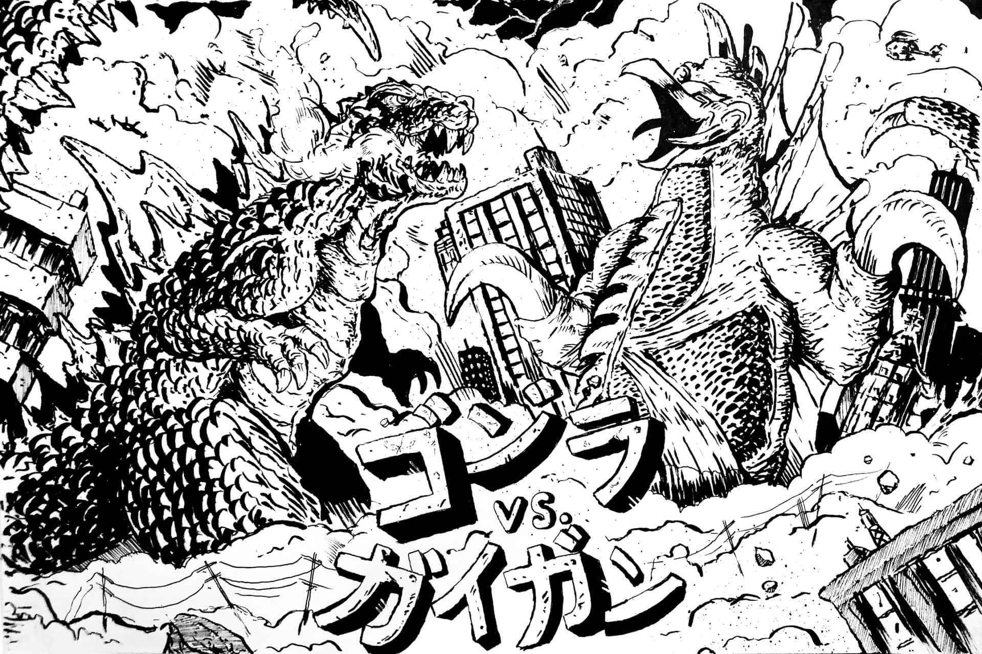 Wallpaper #wEDgL5MBJhL2WPbaU77v17 Download Epic Showdown Godzilla vs Gigan Wallpaper Wallpaperscom