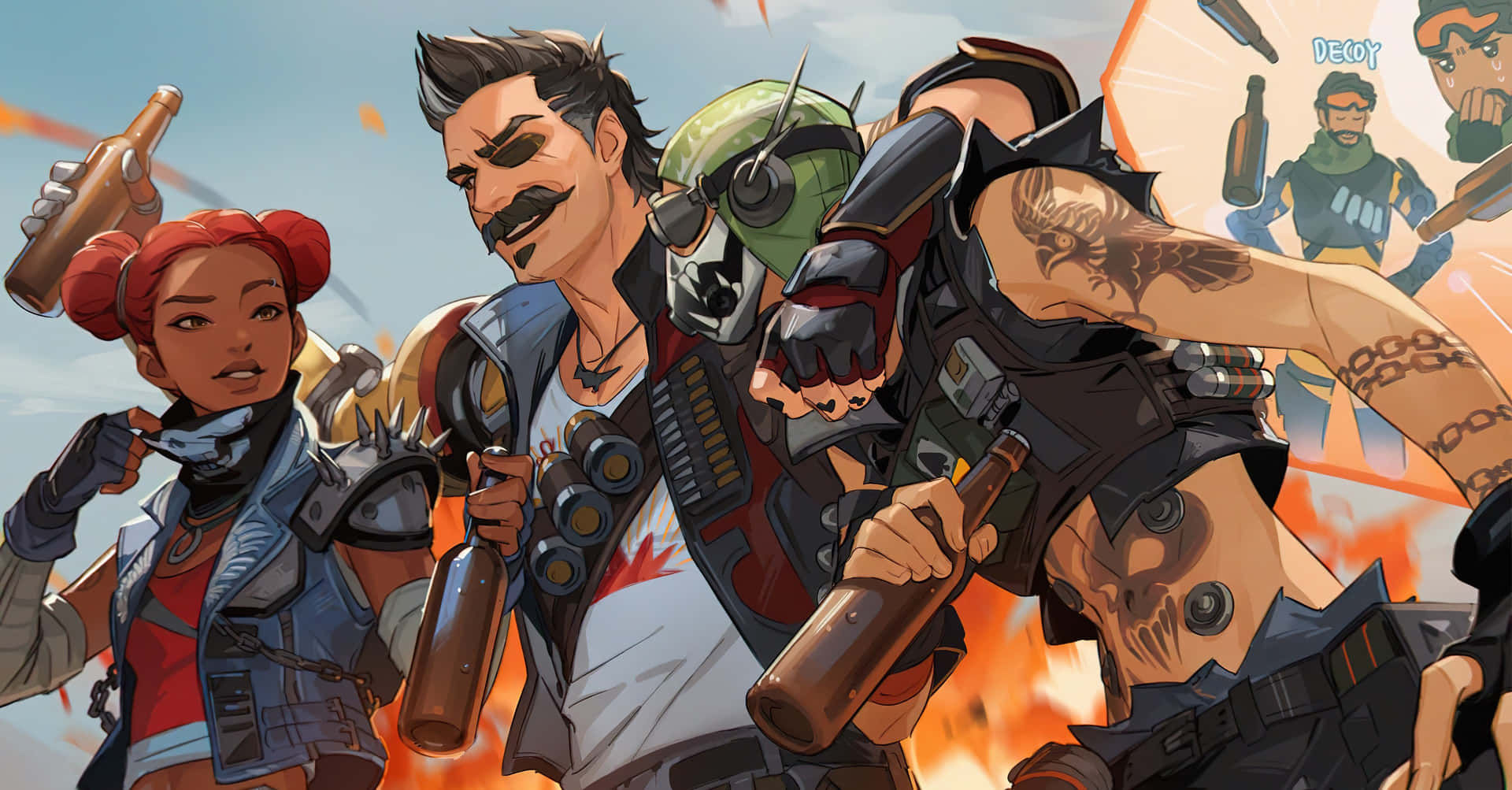 Wallpaper #s0VekI4B7YBJg1BVA52y59 Download Apex Legends Dynamite Hero Fuse in Action Wallpaper