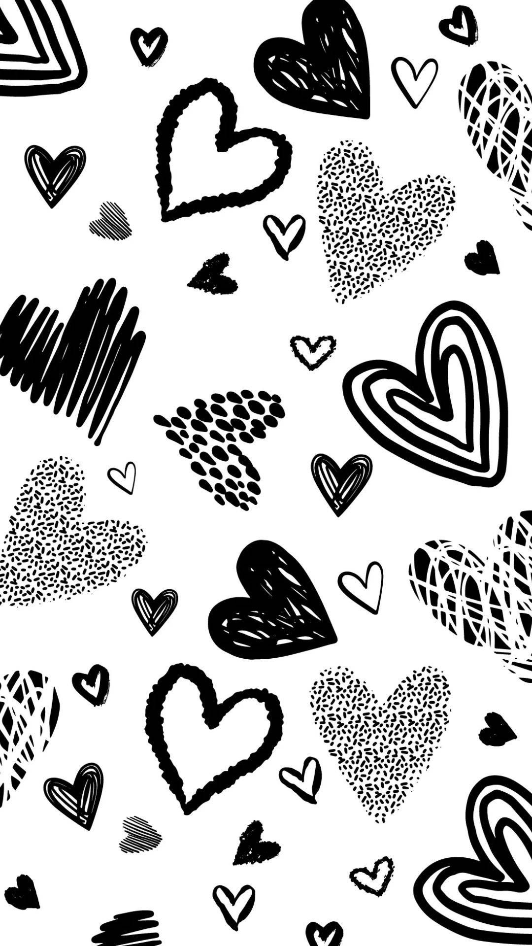 Wallpaper #tGeU55IBSpphPi3-kjik196 Download Aesthetic White Hearts Wallpaper Wallpaperscom