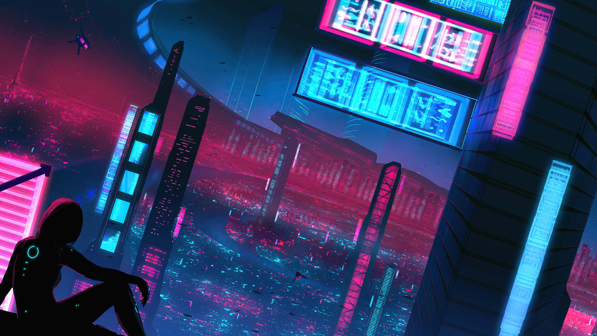 Wallpaper #F2ch7JIBSpphPi3-8lH9237 Download the Colourful Neon Lights of Cyberpunk Wallpaperscom