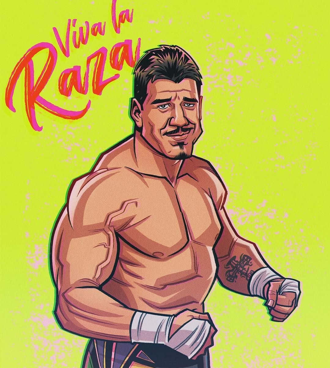 Wallpaper #6qlRh5cBxbDgA0Rlce3180 Download Eddie Guerrero Fanart Drawing Viva La Raza Wallpaper