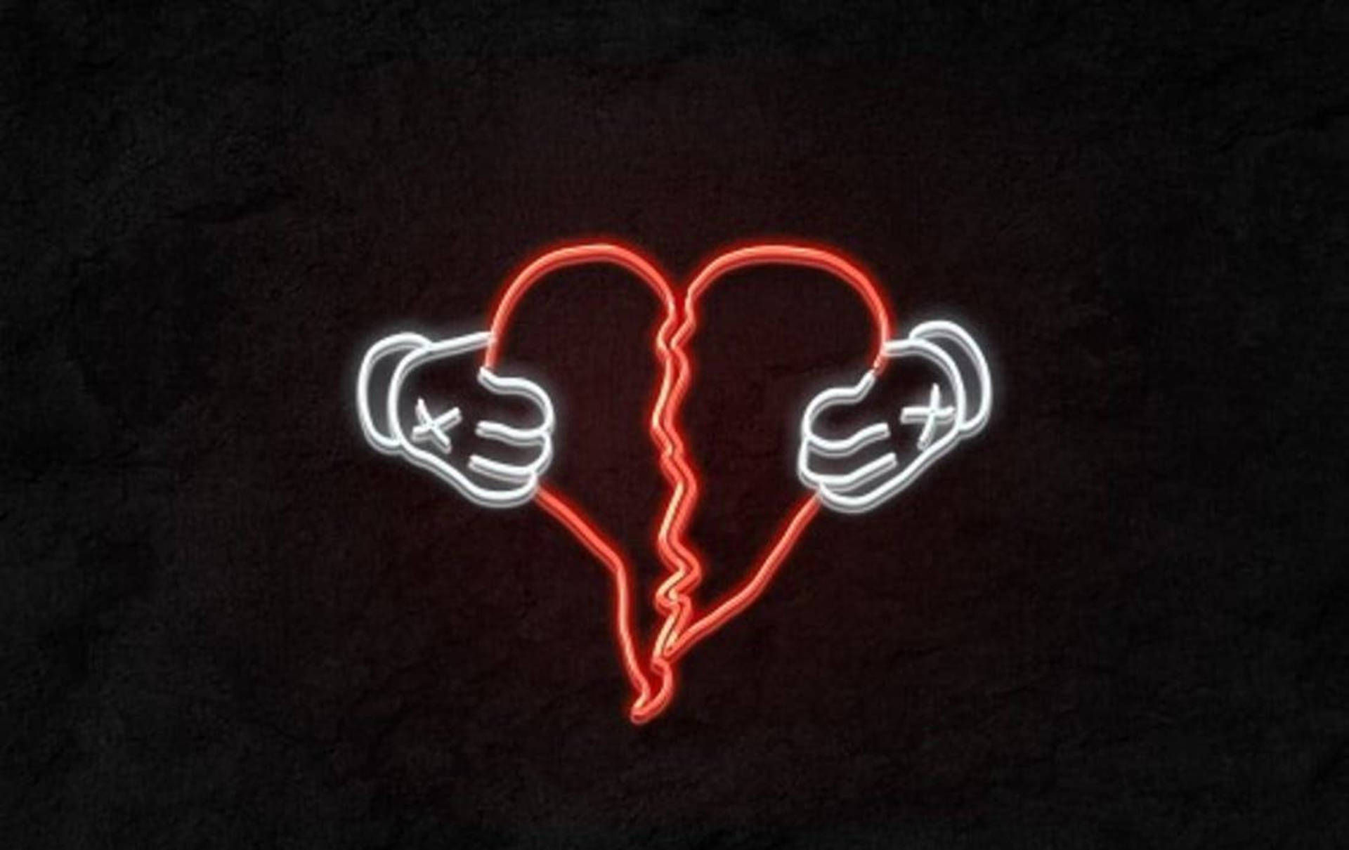 Wallpaper #t30P9I4Bnwiau_P6pg7_23 Download Neon Red Broken Heart 4K Wallpaper Wallpaperscom
