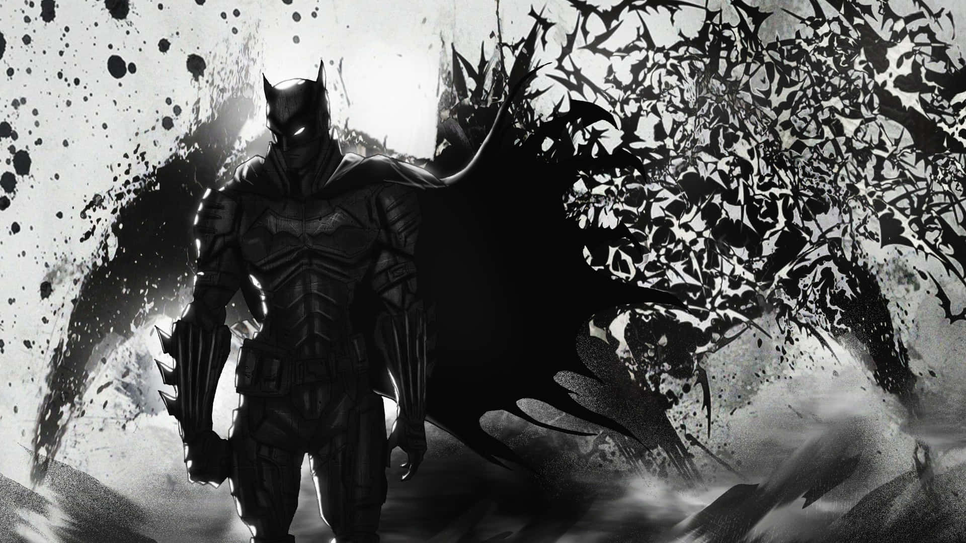 Wallpaper #1Gi4IpMBSpphPi3-EjPK55 Download a Batman Emblem in a Dynamic Abstract Blue and Yellow