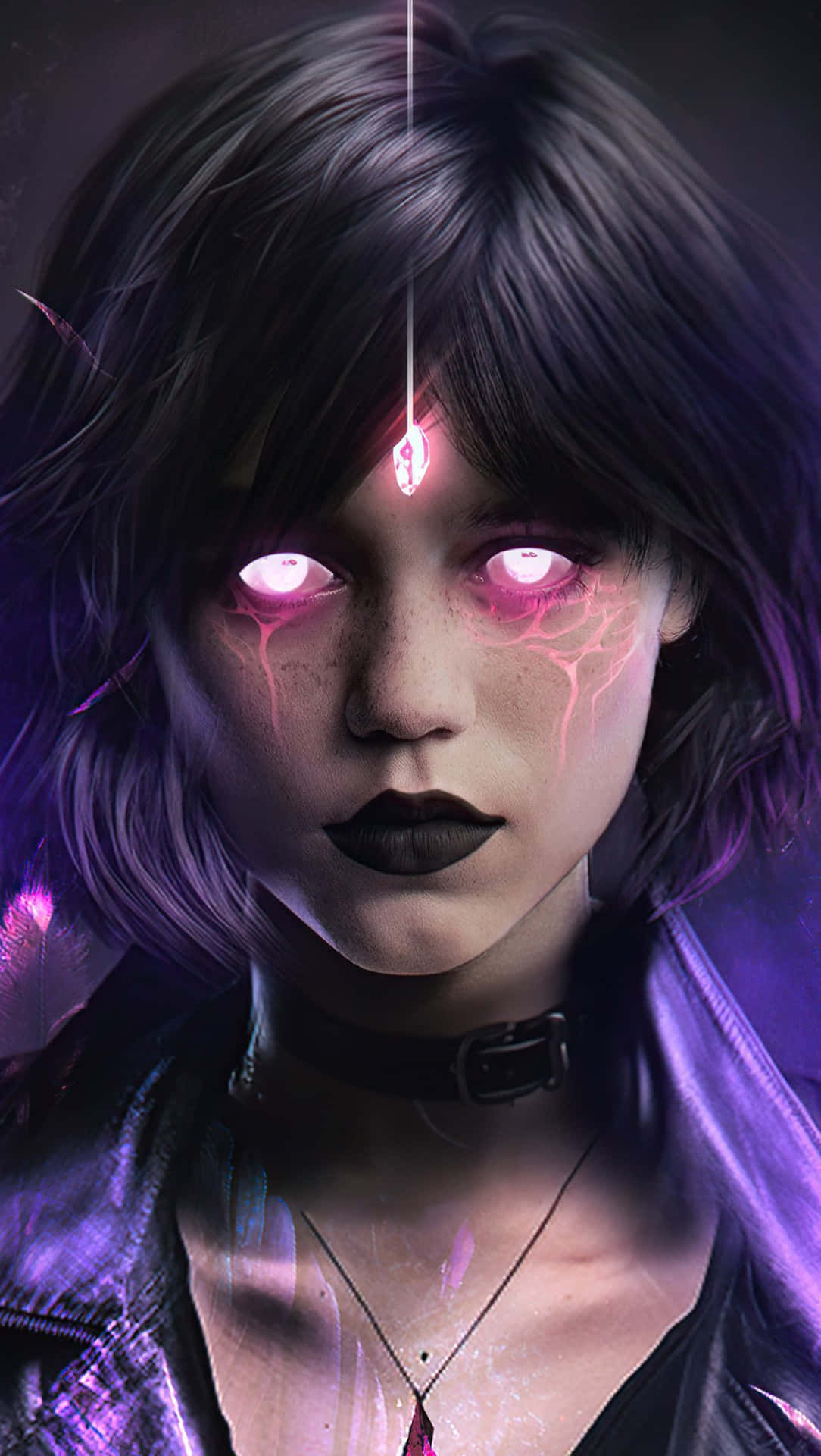 Wallpaper #-63cMZMBKf019FdaOxFD203 Download Cyberpunk Girl Glowing Eyes Artwork Wallpaper Wallpaperscom