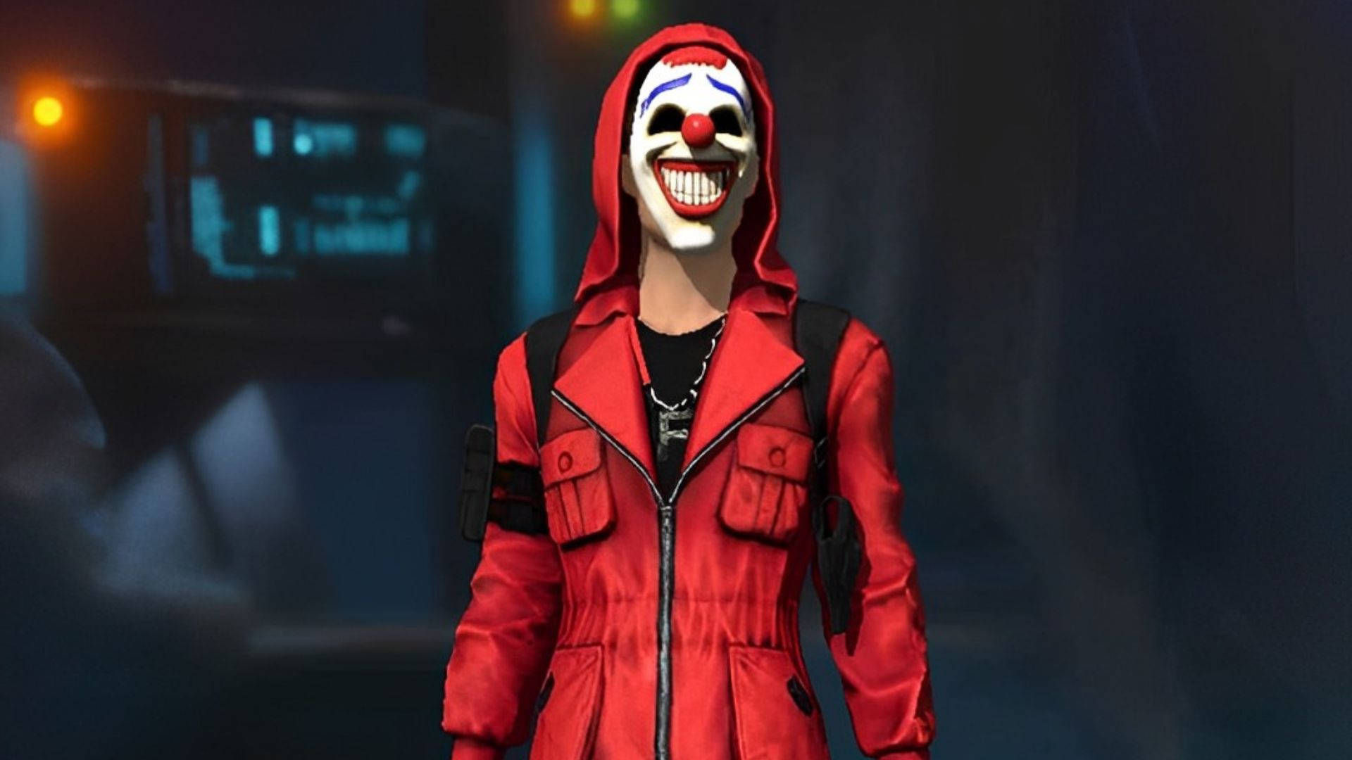 Wallpaper #421CbJcBycdYOYFTknLy174 Download Free Fire Criminal Bundle Red Clown Mask Wallpaper