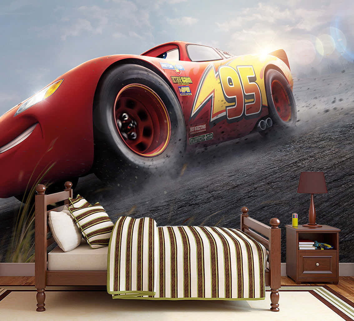 Wallpaper #a7iT25IBJvJKYCmEwfcI32 Download Lightning Mcqueen Racing on the Track Wallpaperscom