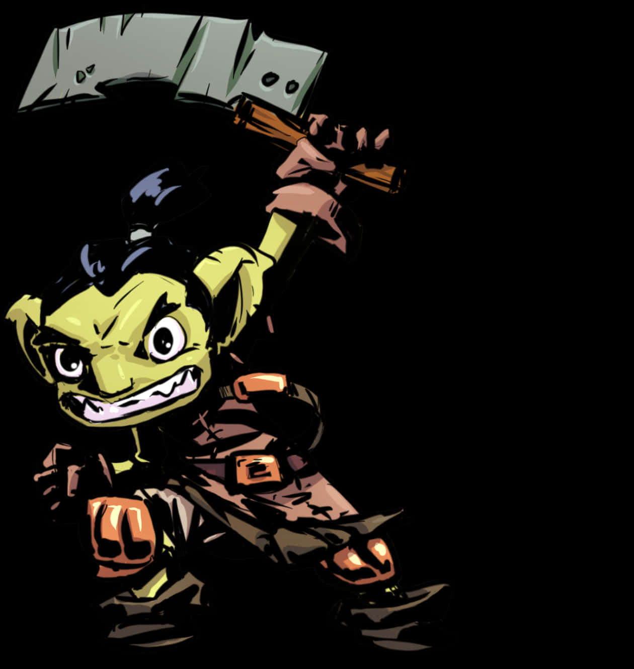 Wallpaper #GkAxMJMBJhL2WPbaVMA6251 Download Cartoon Green Goblin Holding Hammer Wallpaperscom