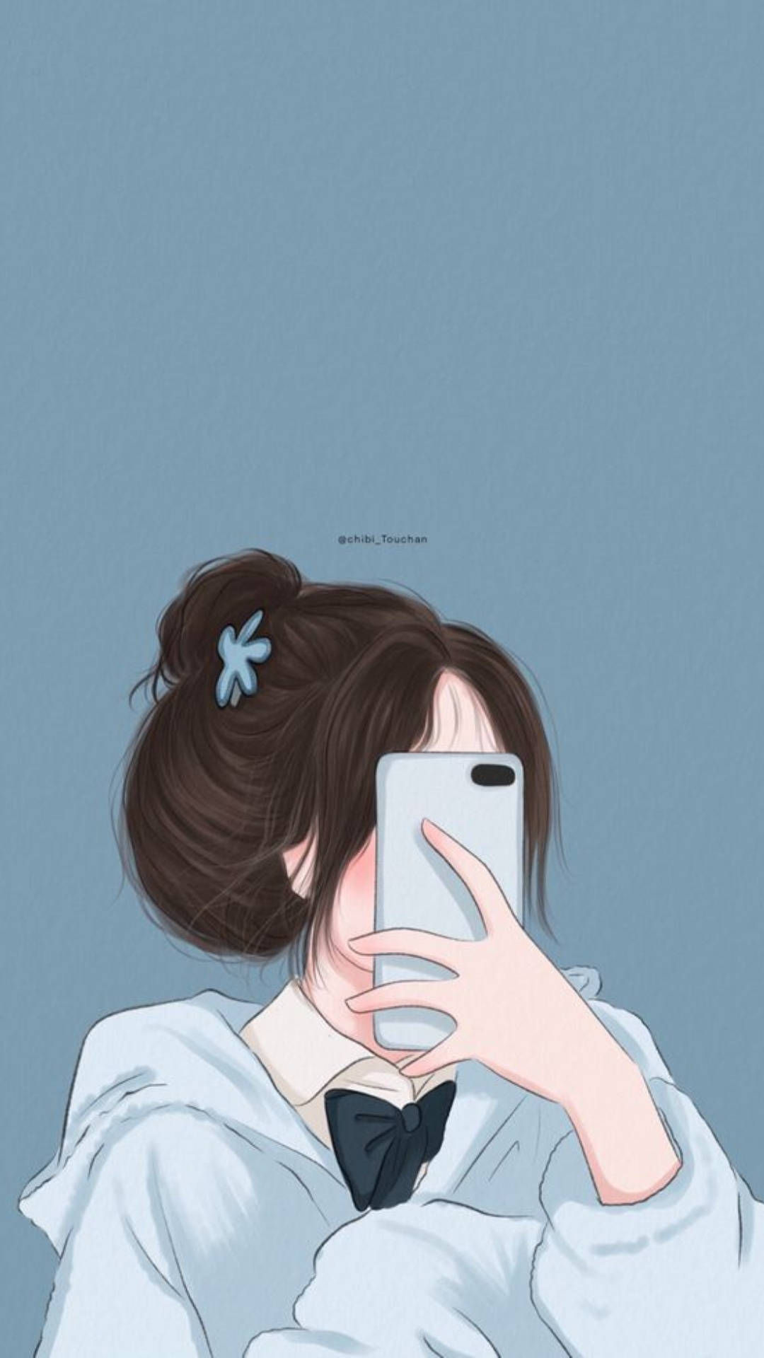 Wallpaper #zQOtZJMBpyOg8YnEB9fm111 Download Phone Girl Selfie Graphic Art Wallpaper Wallpaperscom